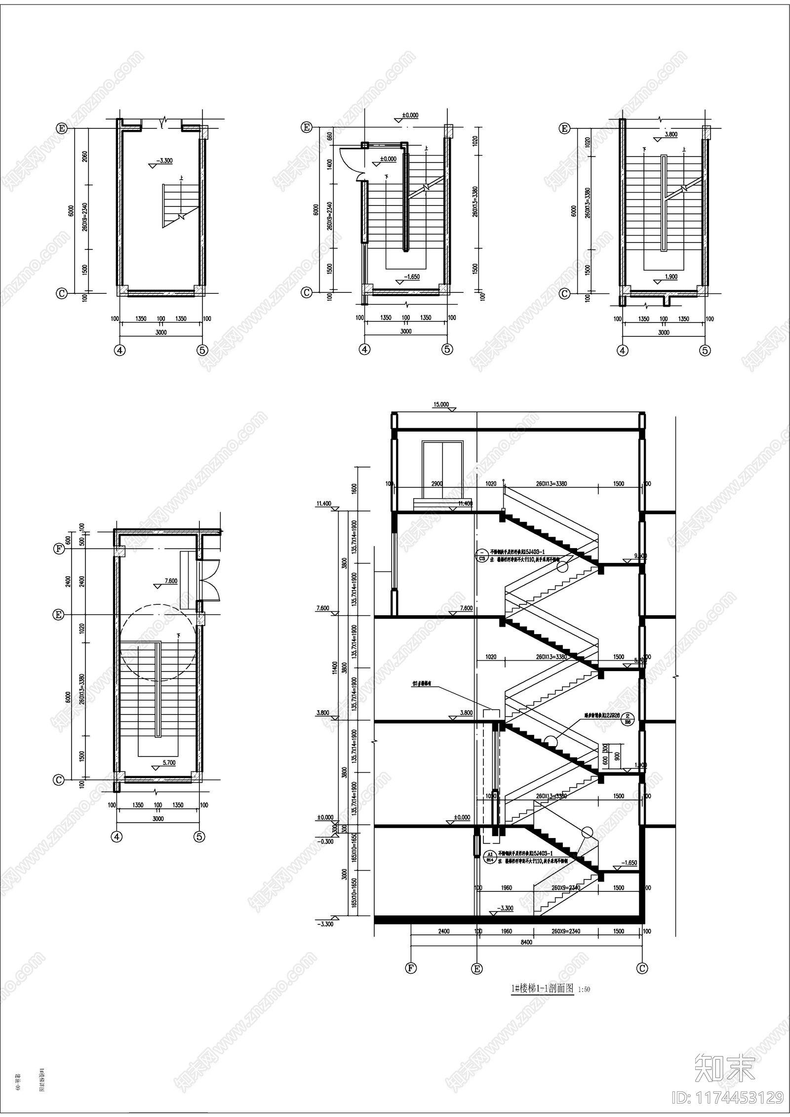 现代幼儿园建筑cad施工图下载【ID:1174453129】