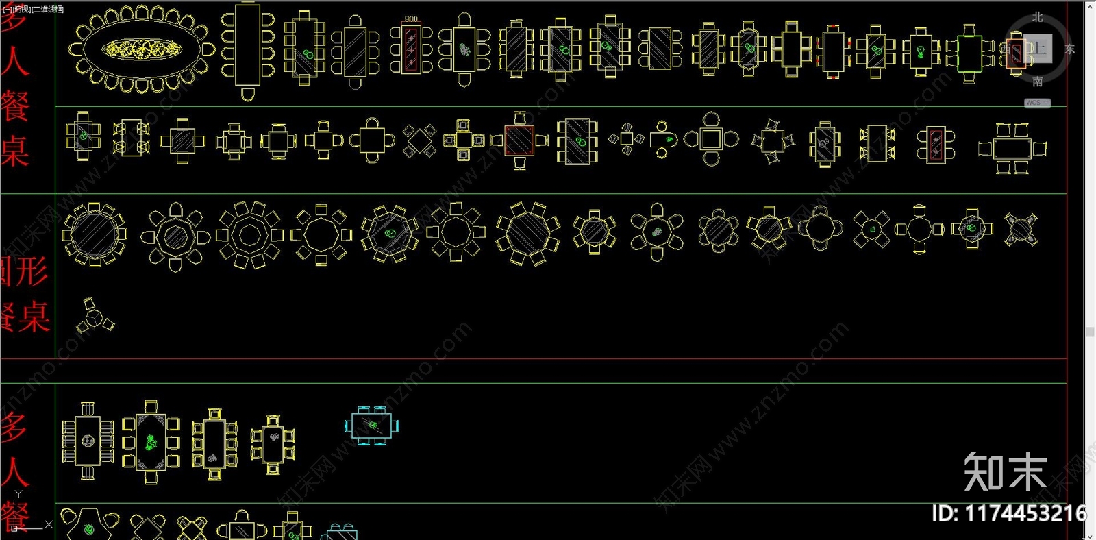 现代综合家具图库cad施工图下载【ID:1174453216】