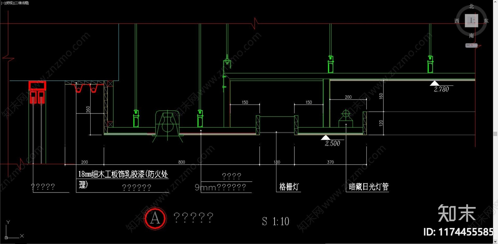 现代窗帘施工图下载【ID:1174455585】