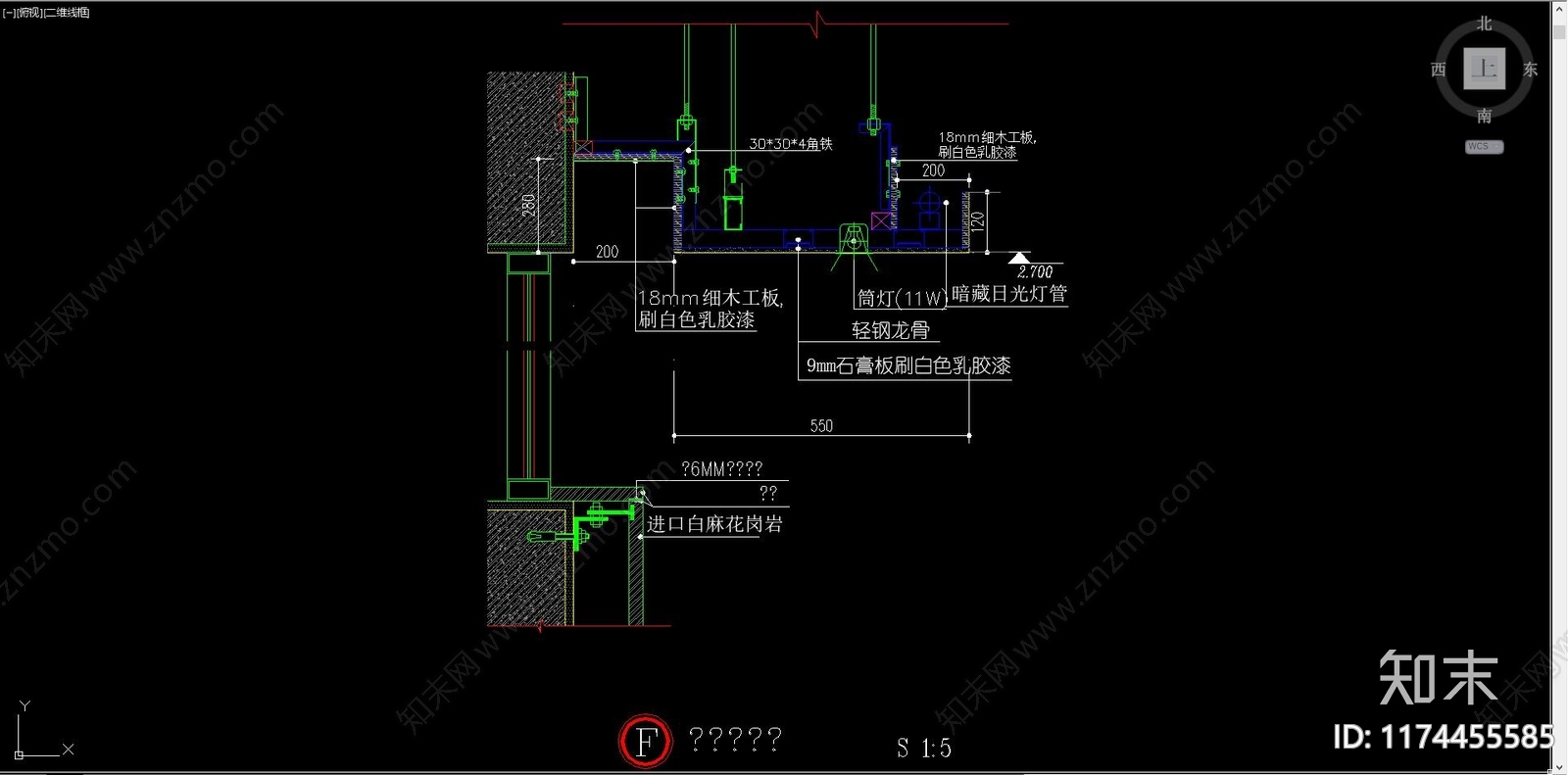 现代窗帘施工图下载【ID:1174455585】