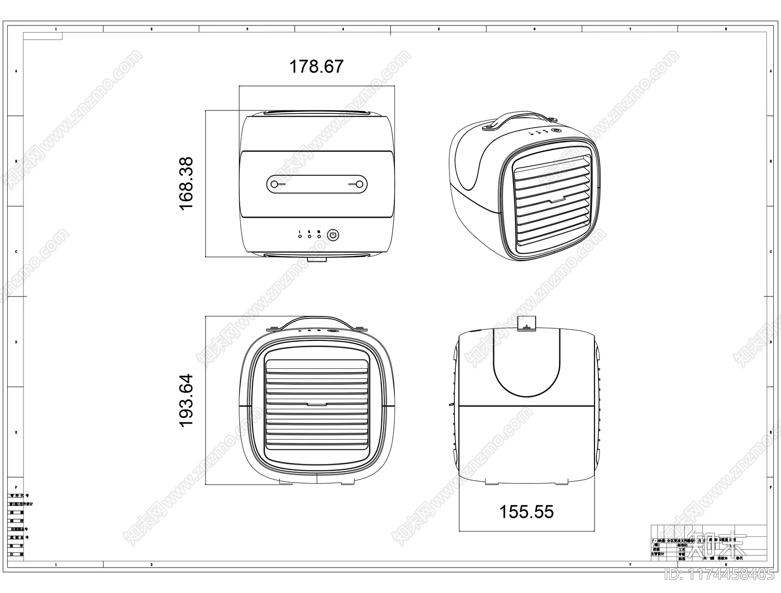 现代电器cad施工图下载【ID:1174458405】