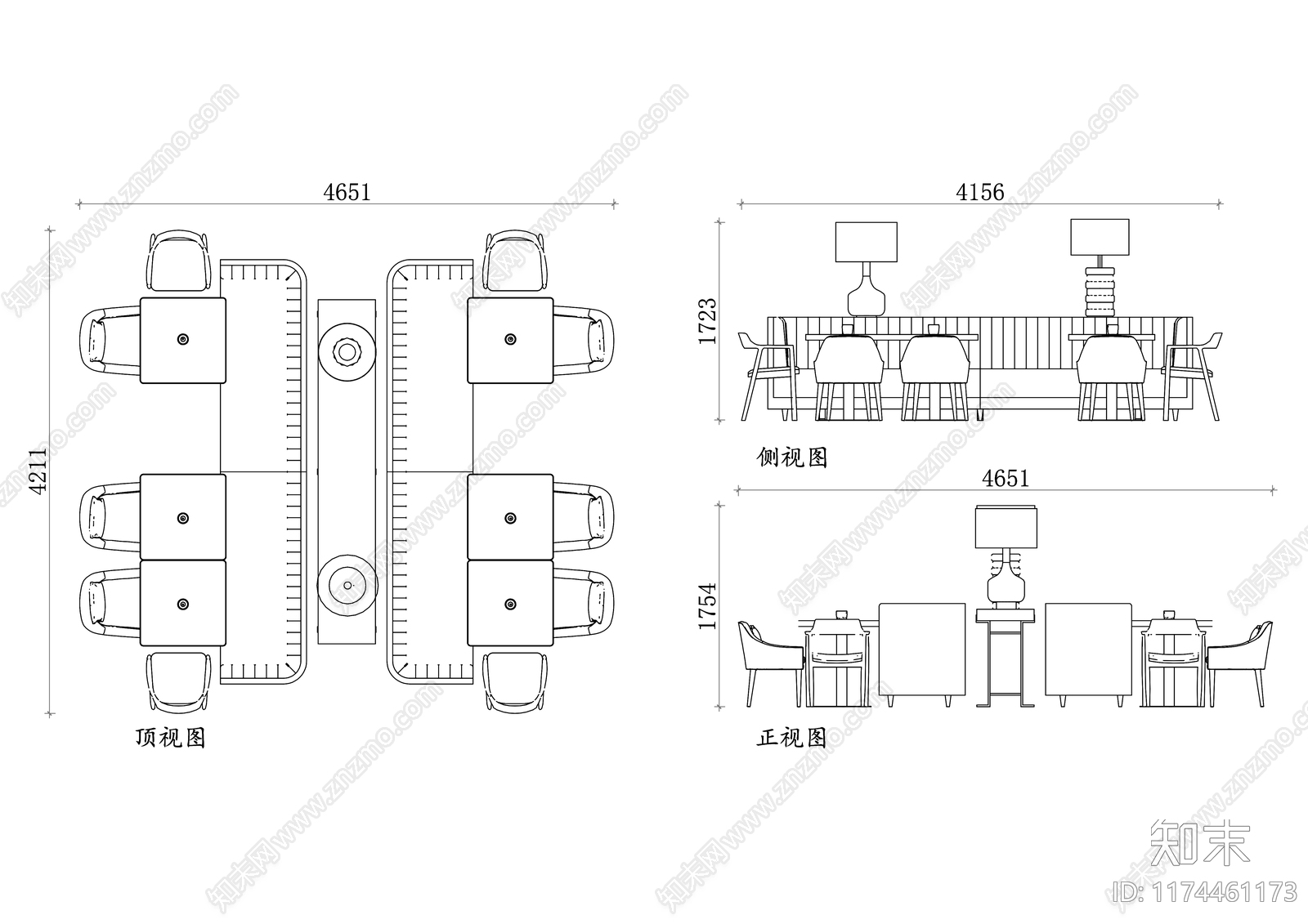 现代快餐店cad施工图下载【ID:1174461173】