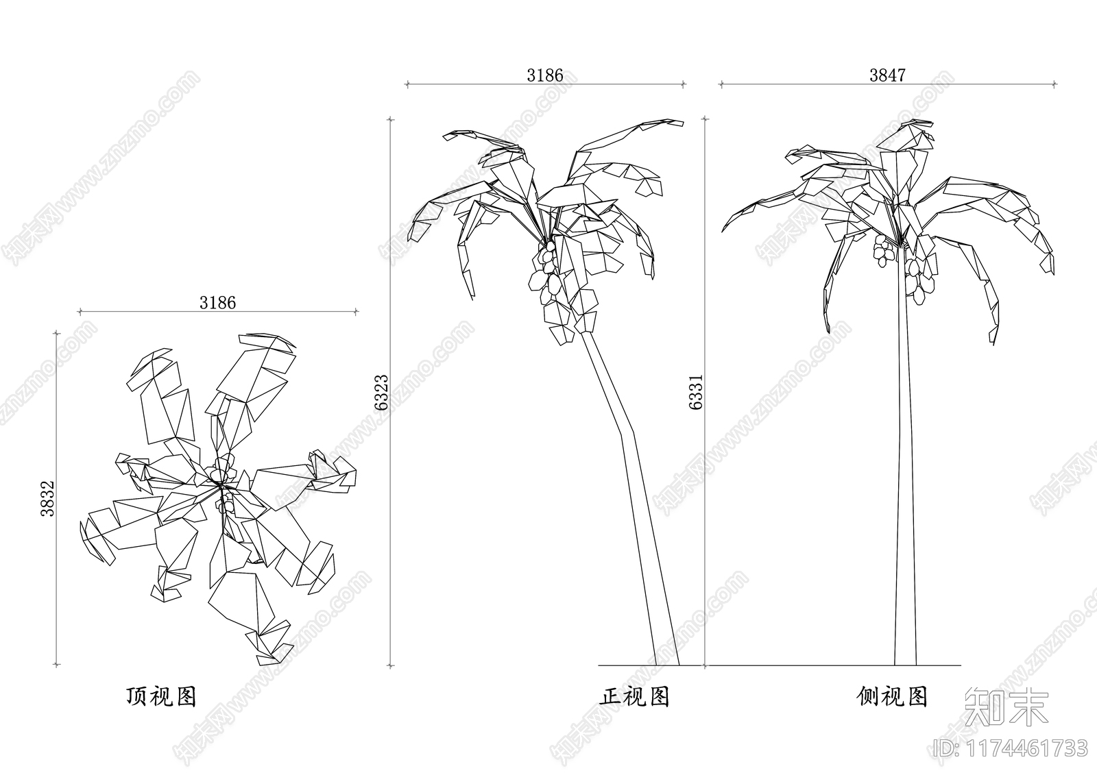 现代道路绿化cad施工图下载【ID:1174461733】