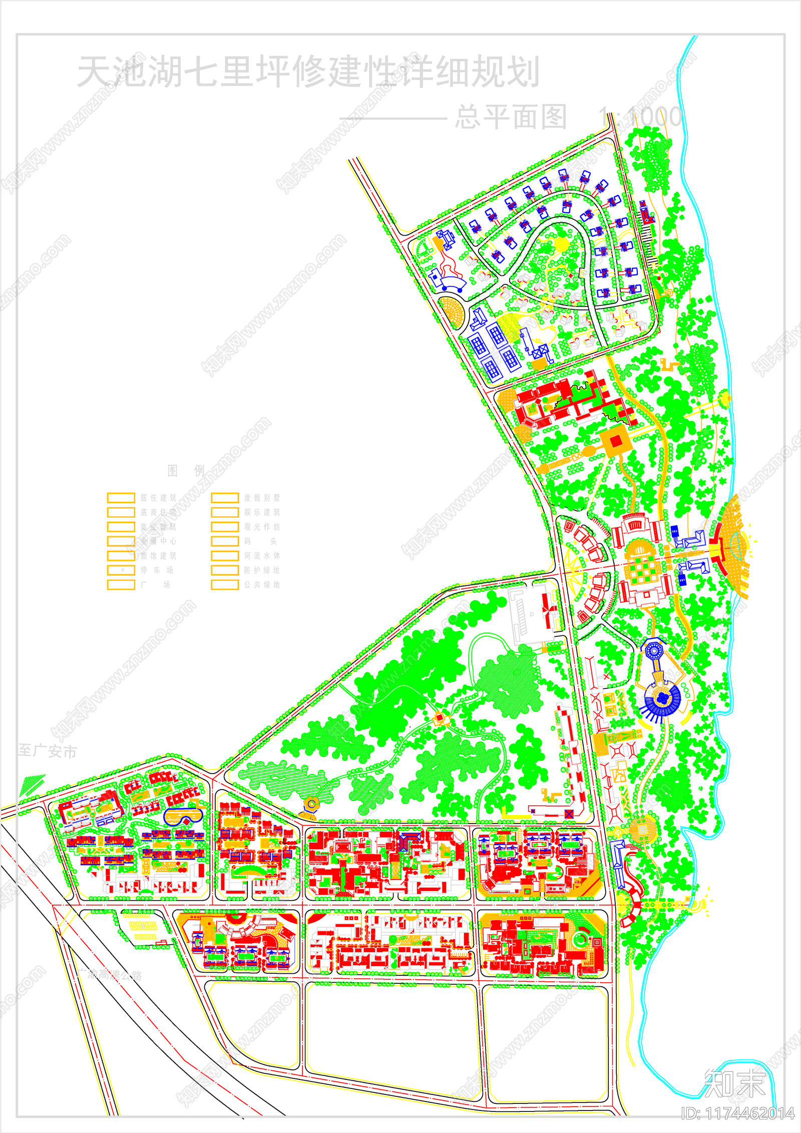 现代公园景观cad施工图下载【ID:1174462014】