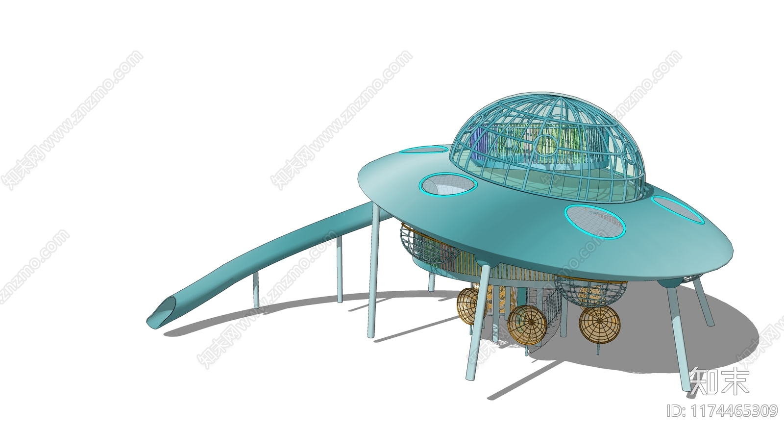 游乐设施SU模型下载【ID:1174465309】