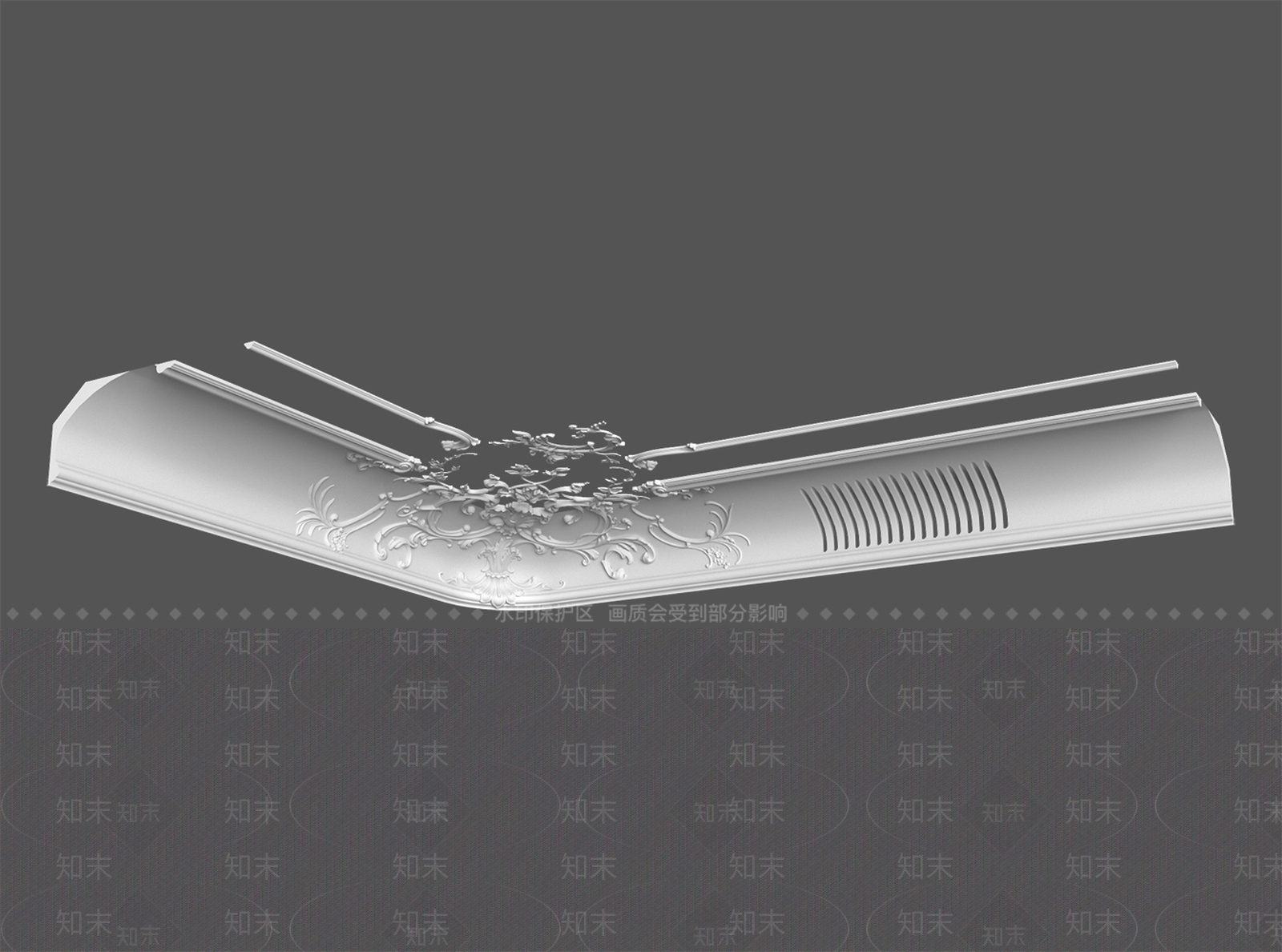 法式线条3D模型下载【ID:1174467154】
