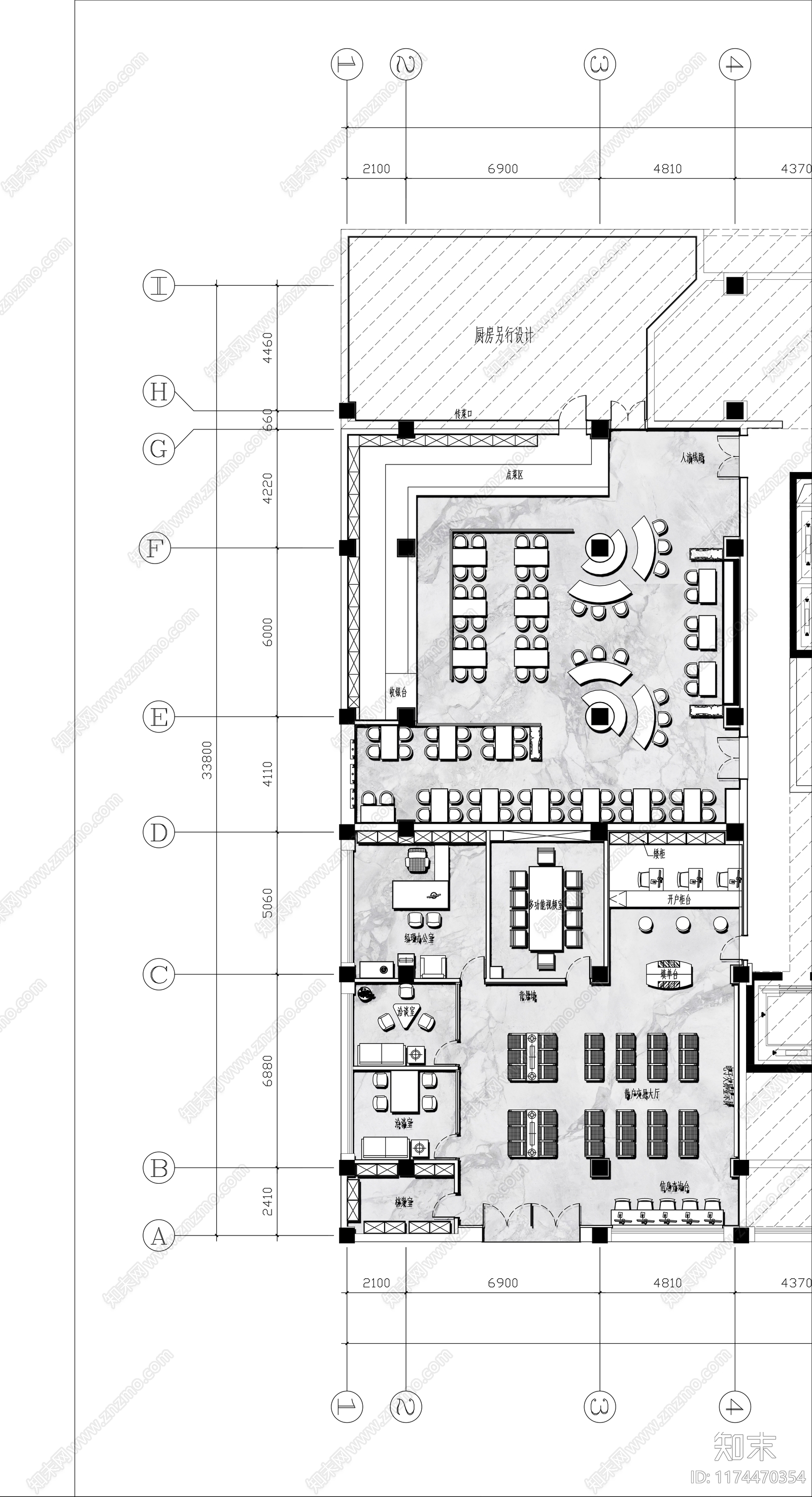 现代办公室cad施工图下载【ID:1174470354】