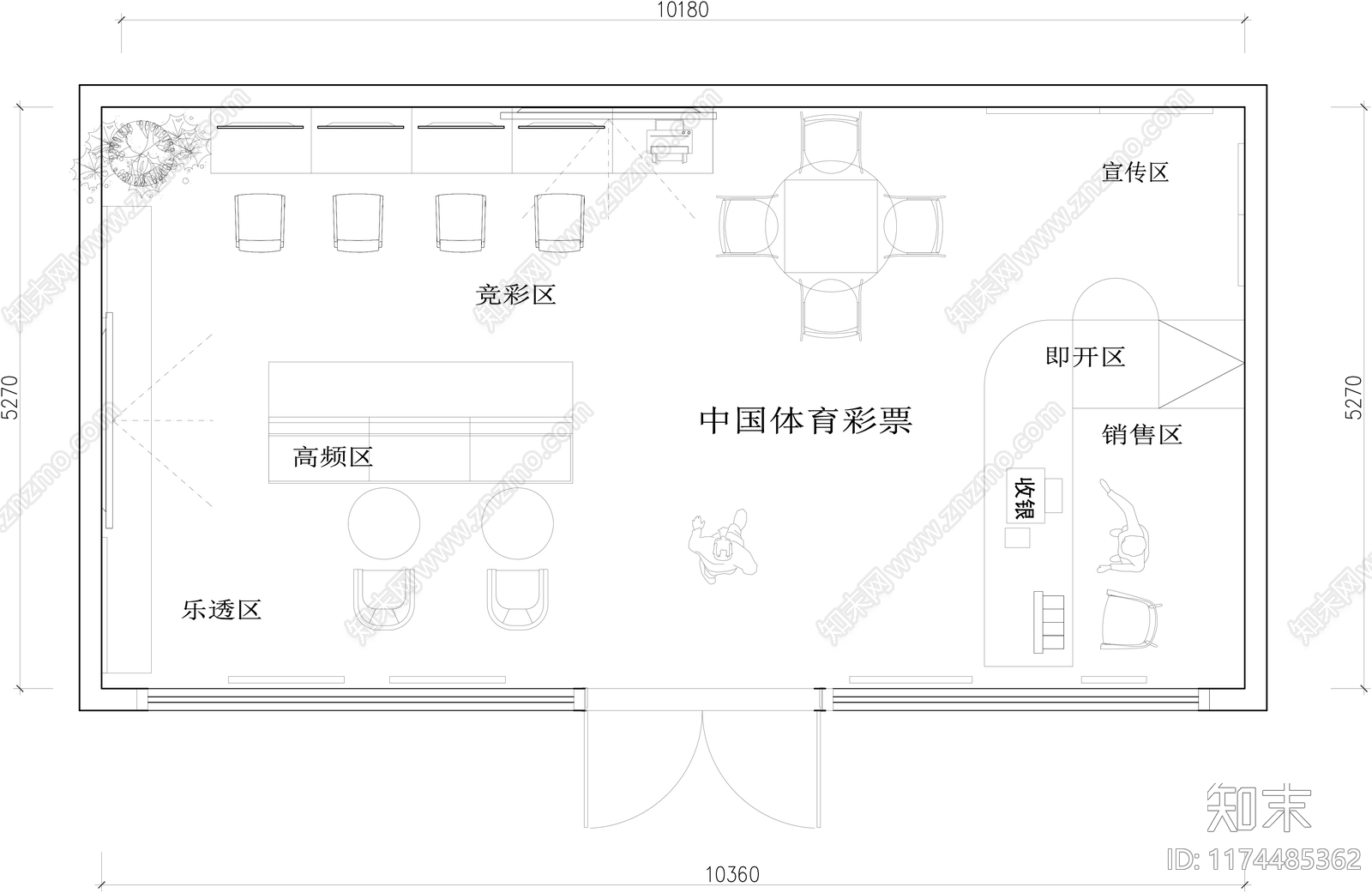现代其他工装空间cad施工图下载【ID:1174485362】