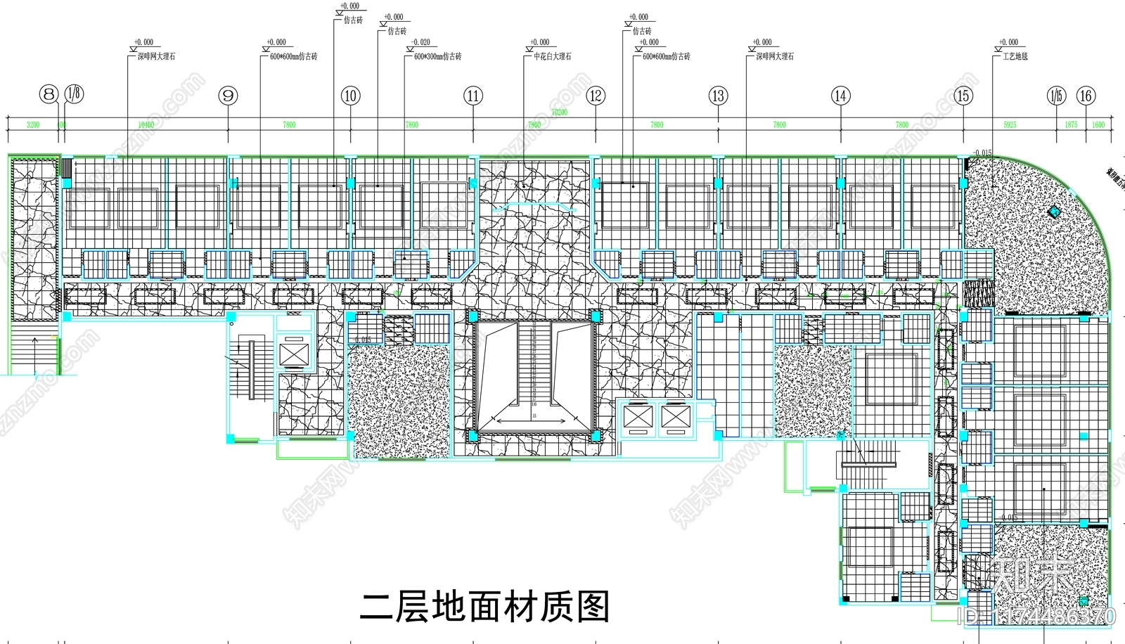现代工装图库cad施工图下载【ID:1174486370】