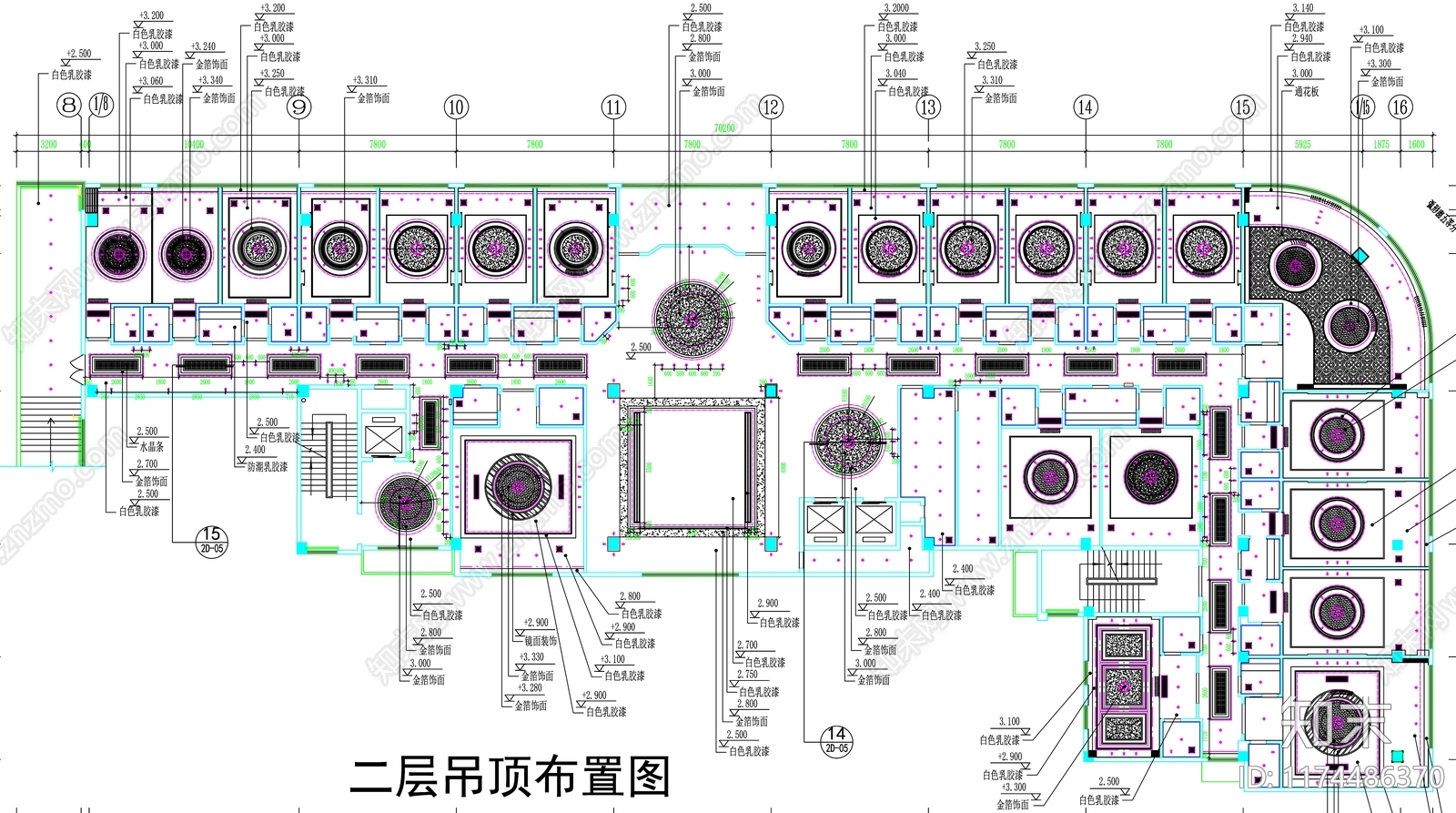 现代工装图库cad施工图下载【ID:1174486370】