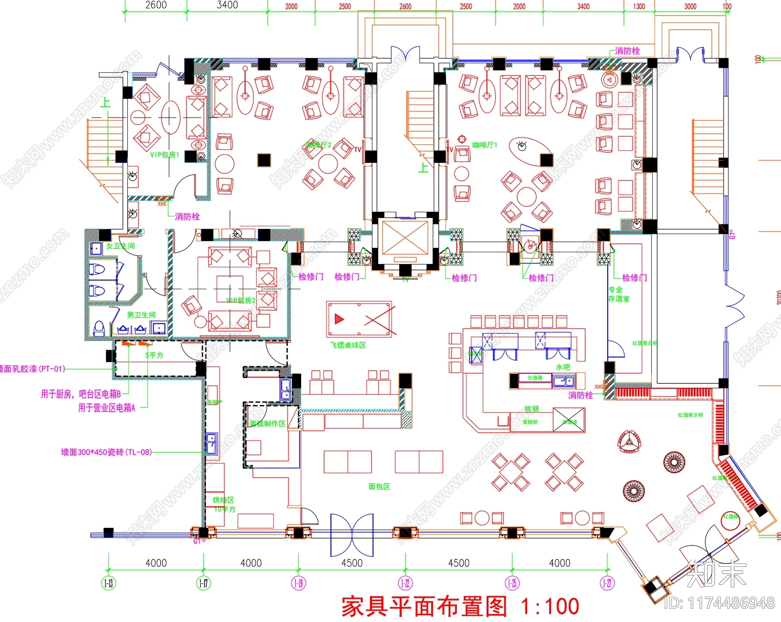 现代工装图库cad施工图下载【ID:1174486948】
