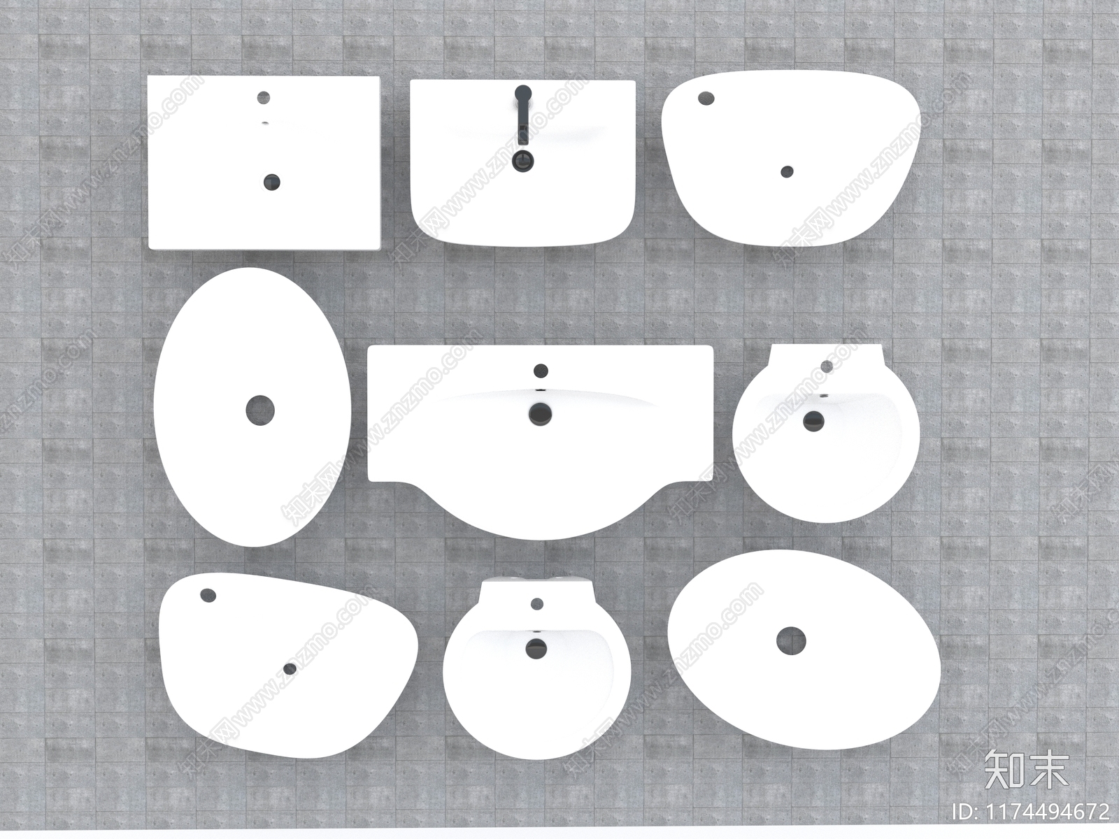 洗手台3D模型下载【ID:1174494672】
