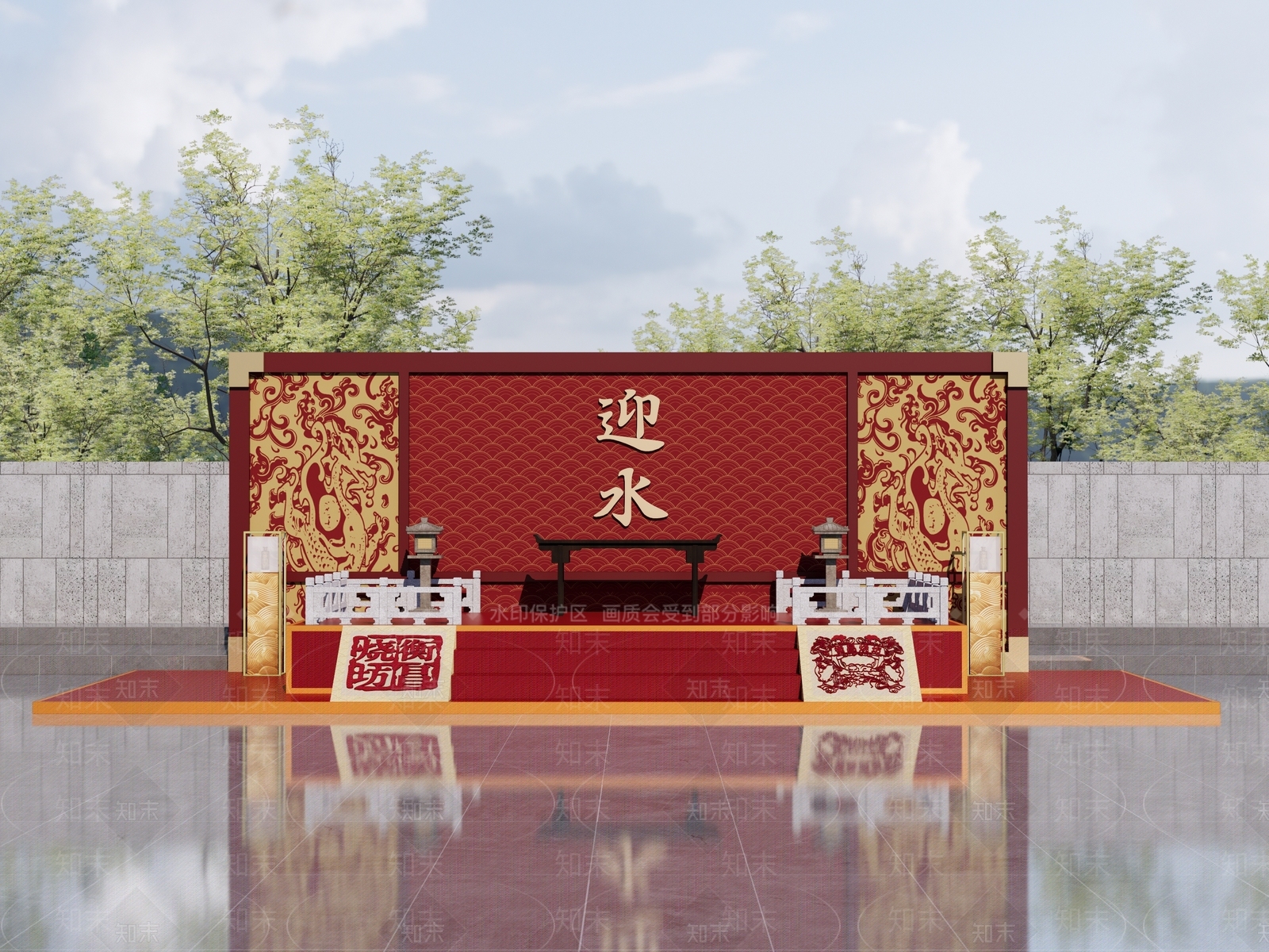 现代舞台SU模型下载【ID:1174494976】