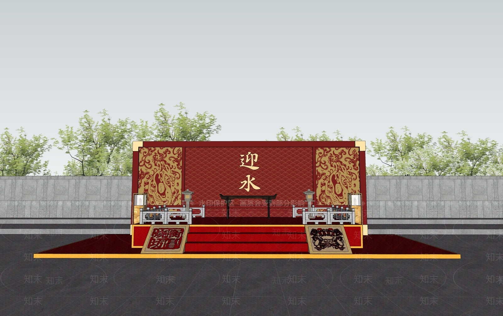 现代舞台SU模型下载【ID:1174494976】