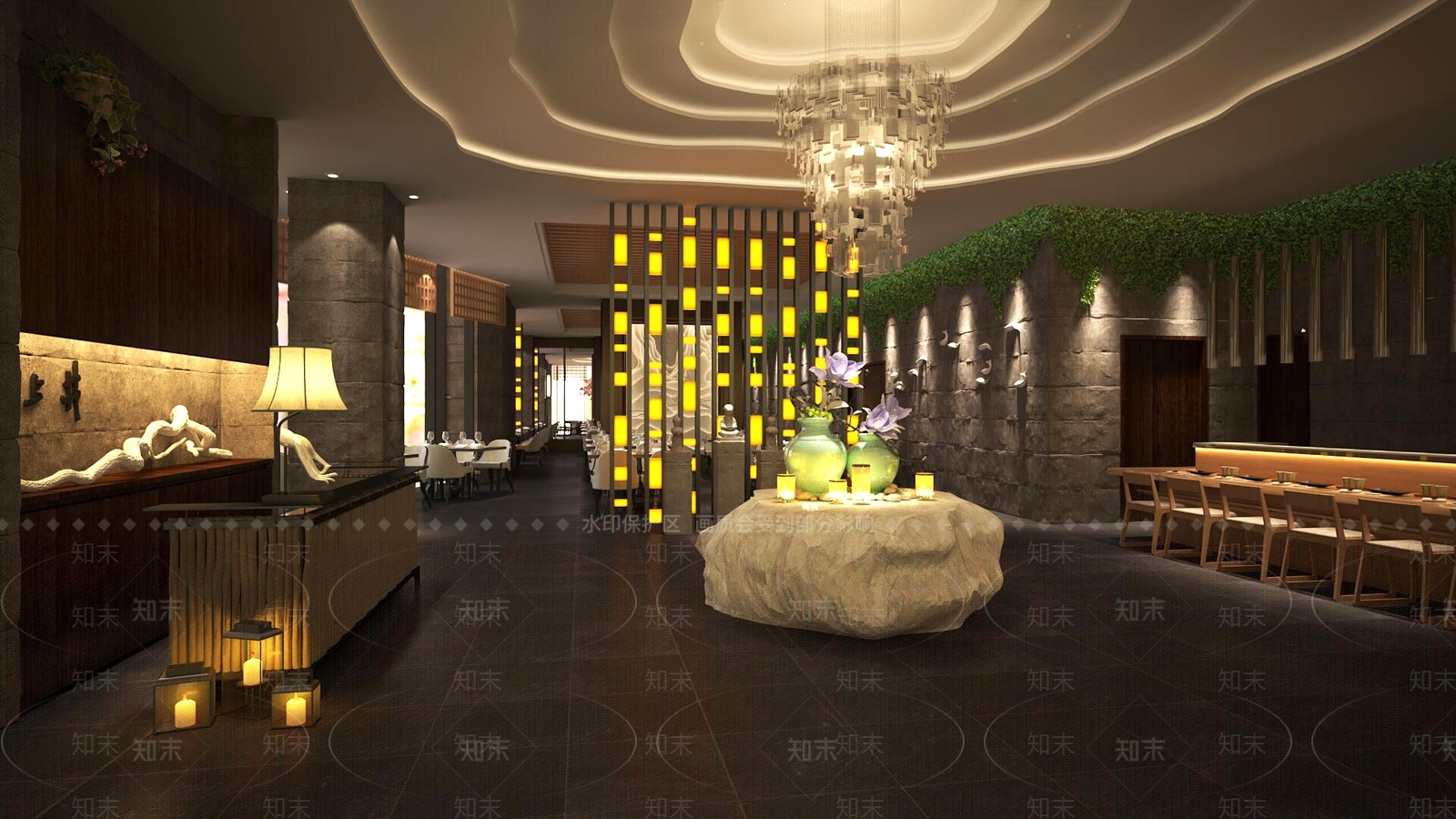 现代自助餐厅3D模型下载【ID:1174497125】