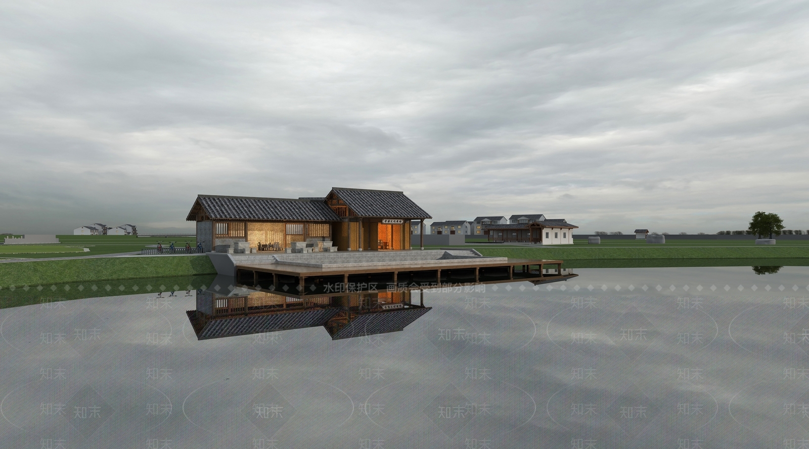 中式古建3D模型下载【ID:1174499694】