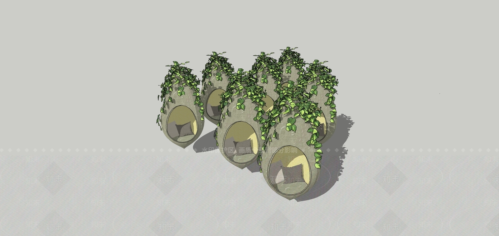 现代中式休闲椅SU模型下载【ID:1174506298】