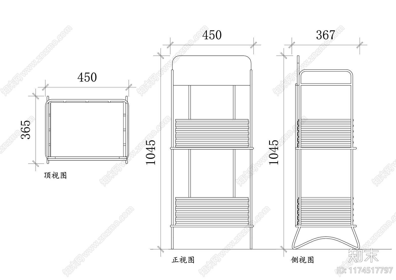 现代图书馆cad施工图下载【ID:1174517797】