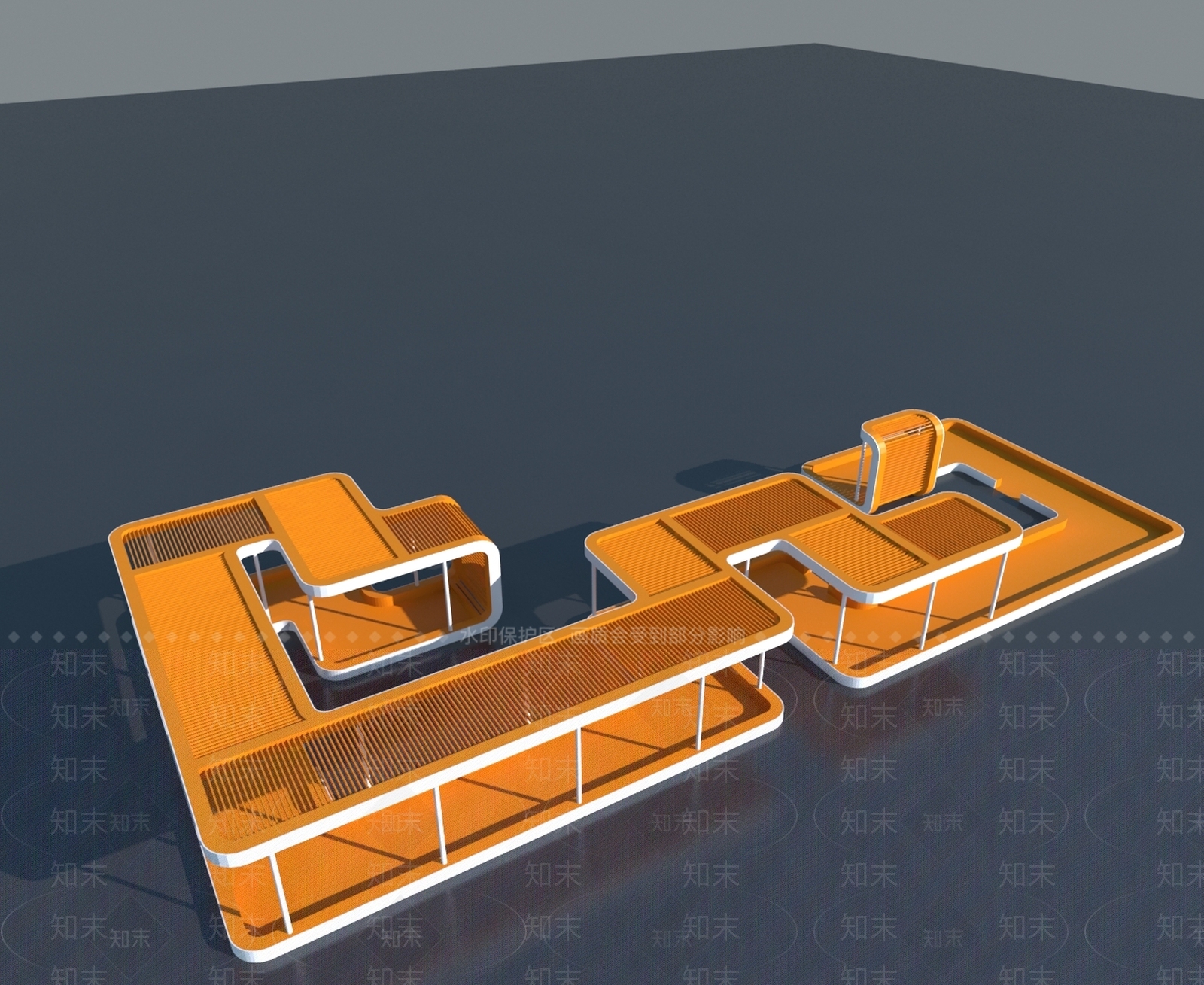 现代单人沙发3D模型下载【ID:1174518994】