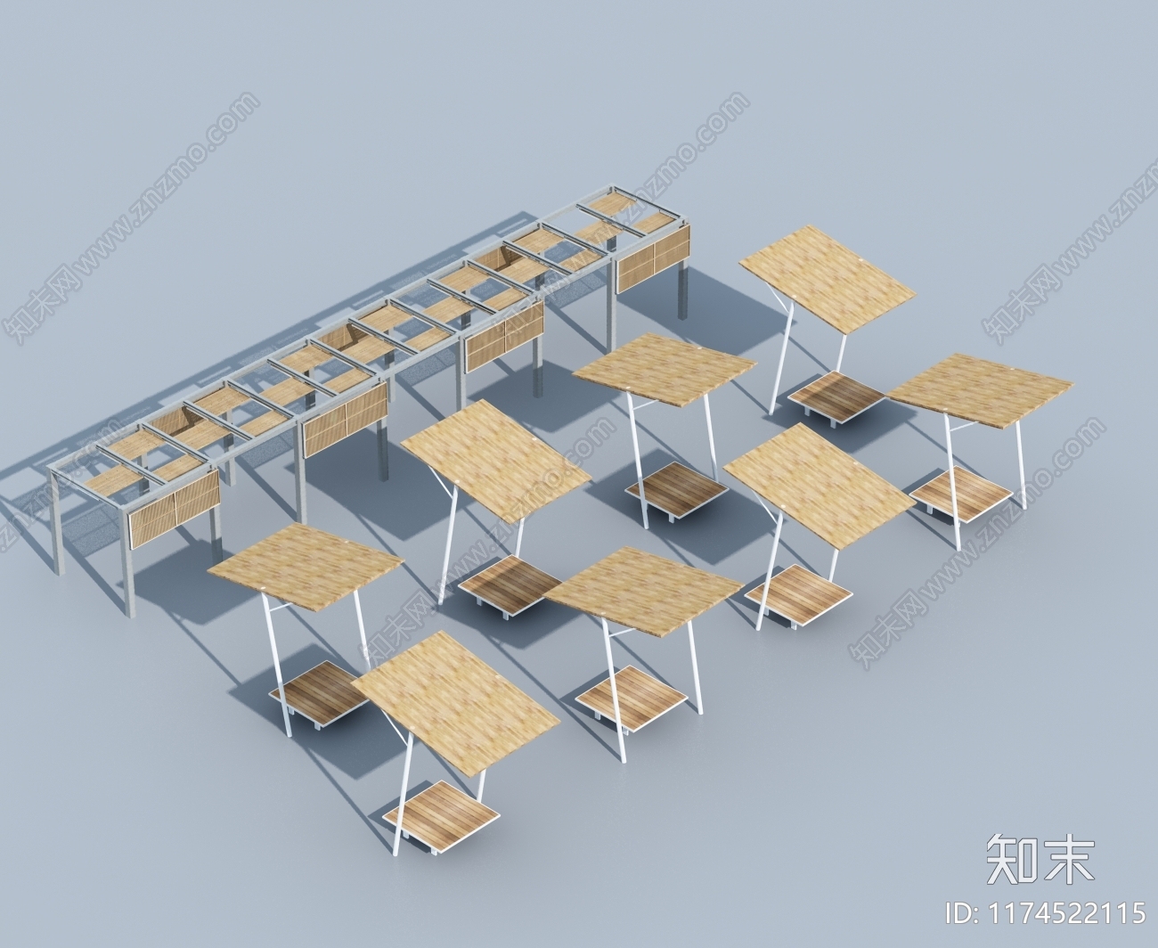 现代单人沙发3D模型下载【ID:1174522115】