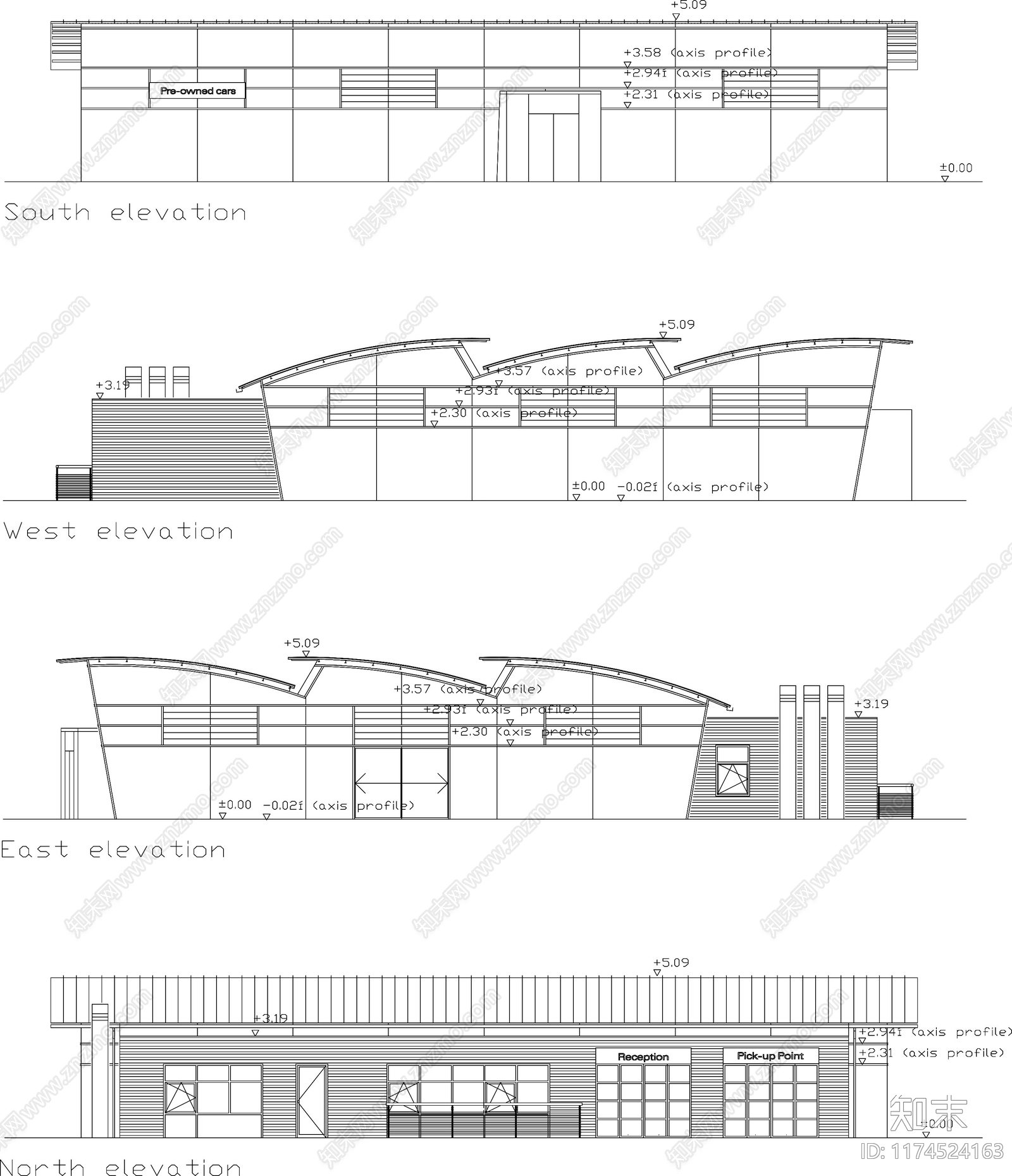 现代其他商业建筑施工图下载【ID:1174524163】