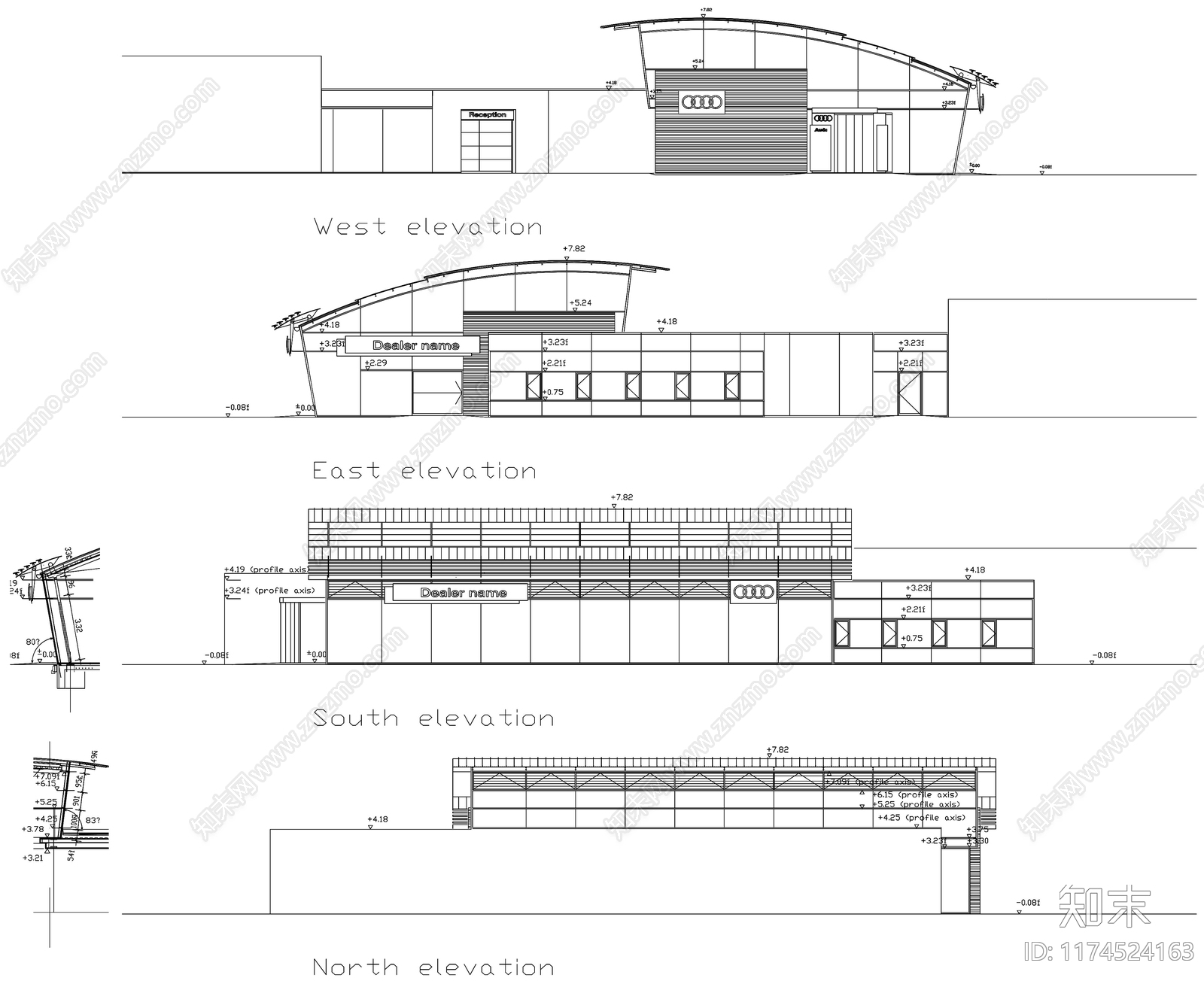 现代其他商业建筑施工图下载【ID:1174524163】