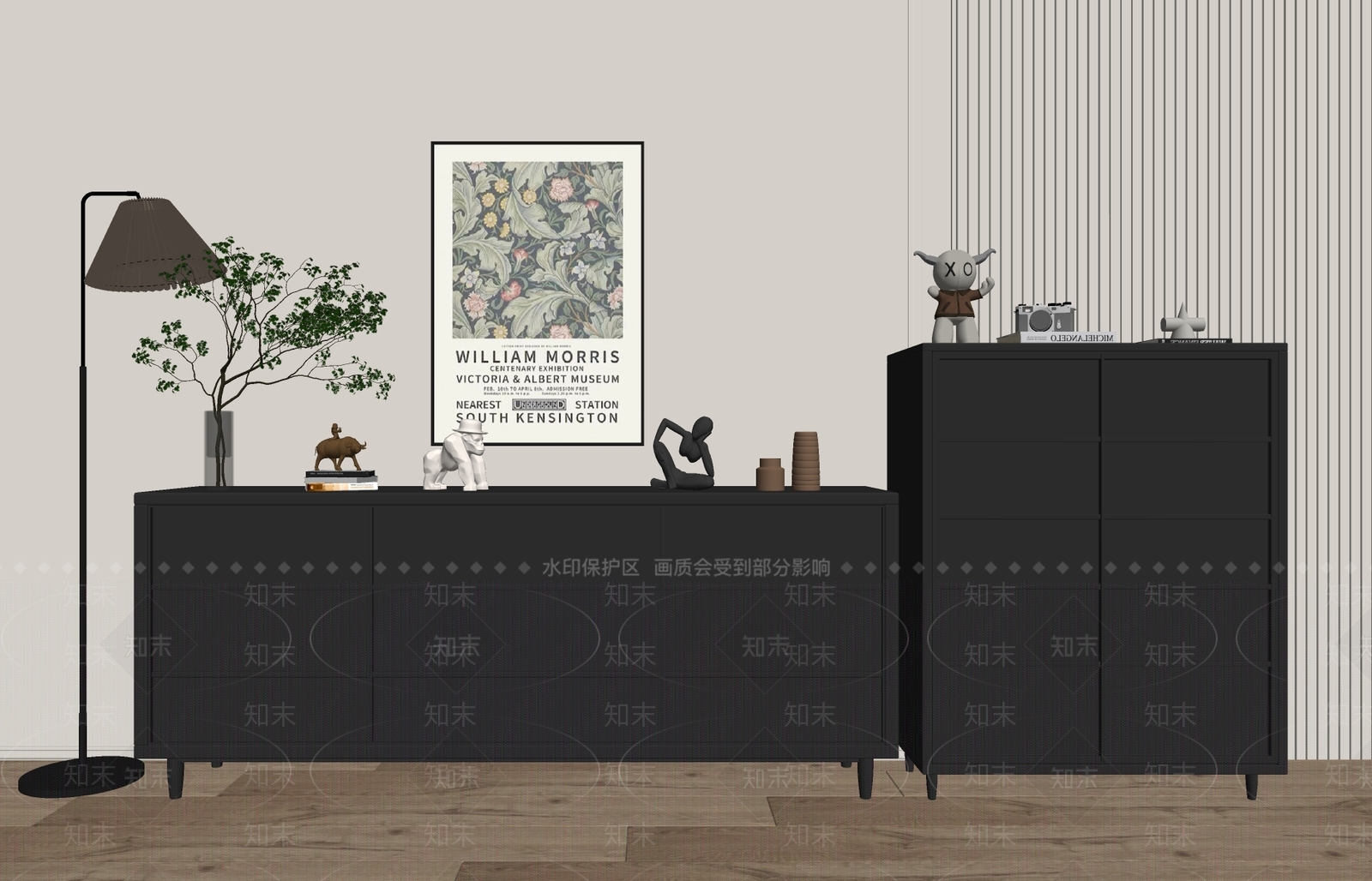 现代轻奢斗柜SU模型下载【ID:1174529856】