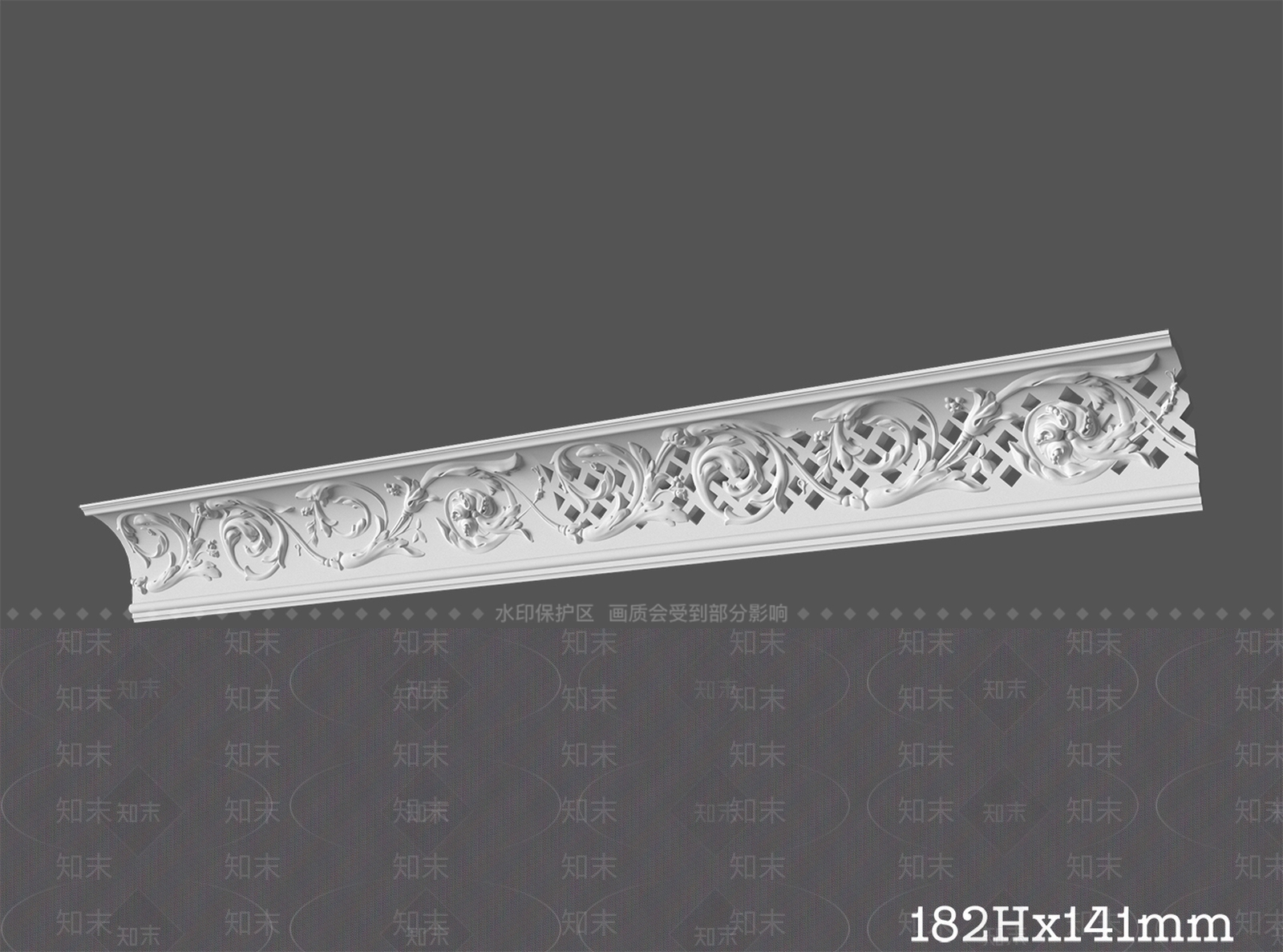 法式线条3D模型下载【ID:1174529823】