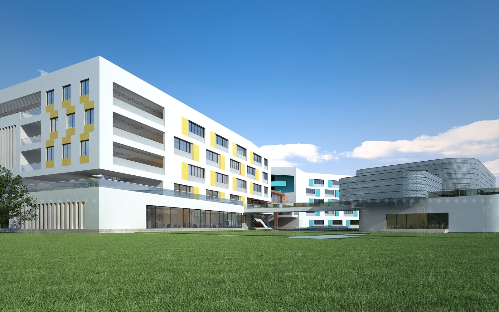 现代办公楼3D模型下载【ID:1174531145】