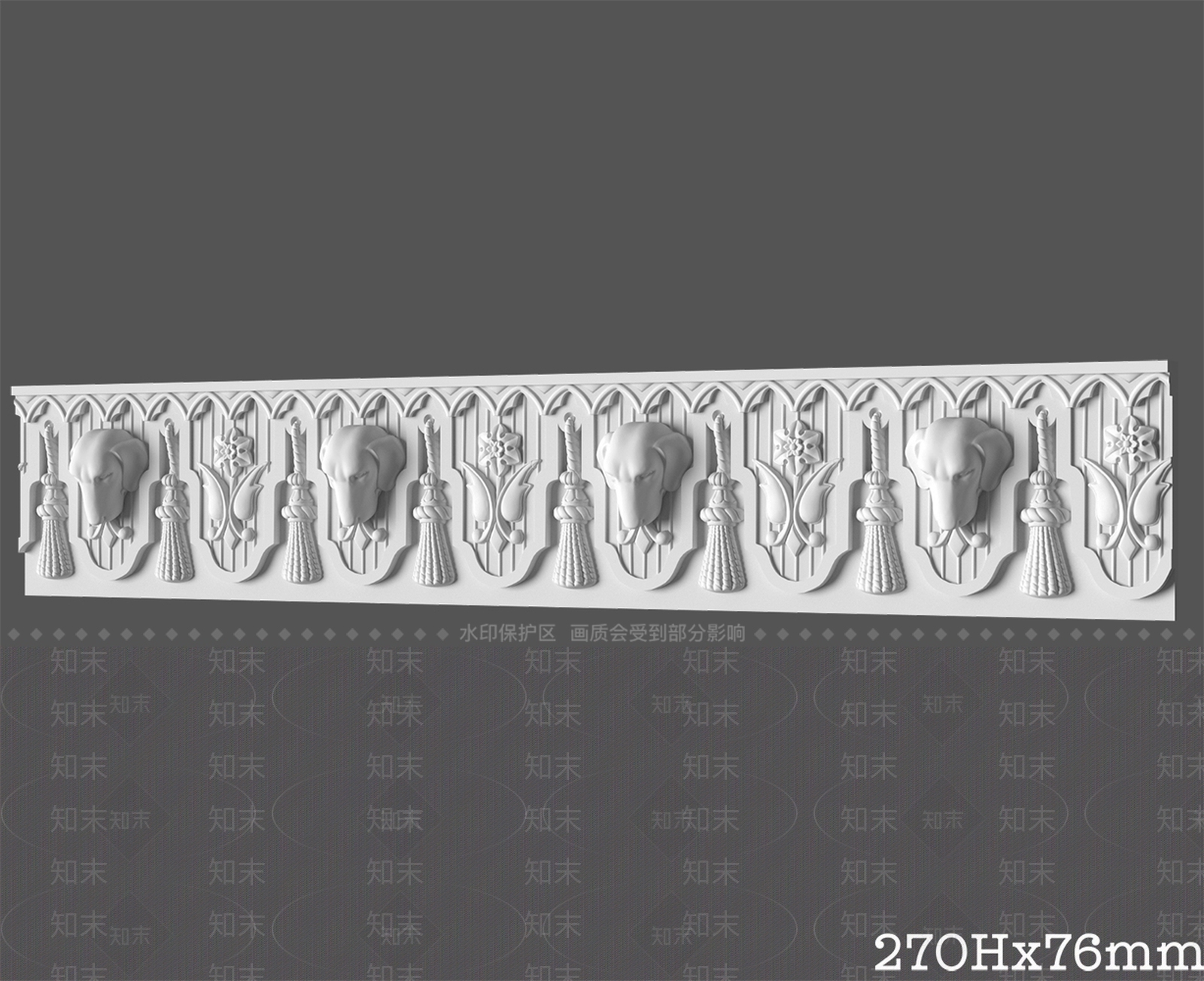 法式线条3D模型下载【ID:1174534743】