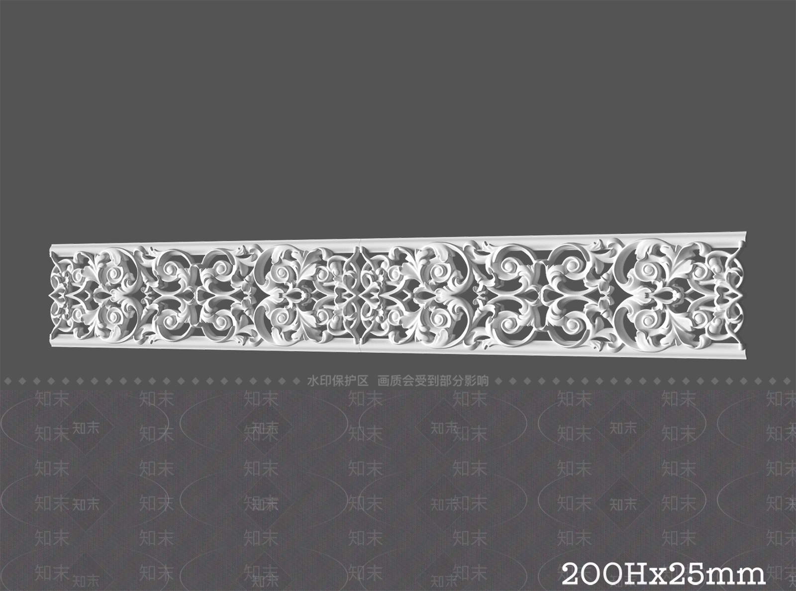 法式线条3D模型下载【ID:1174536845】