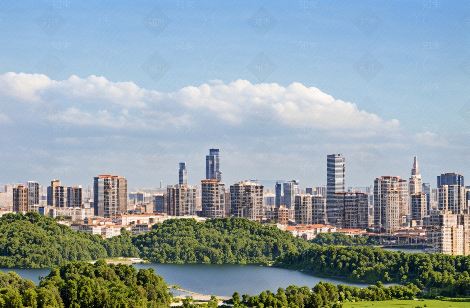 城市背景高清贴图材质