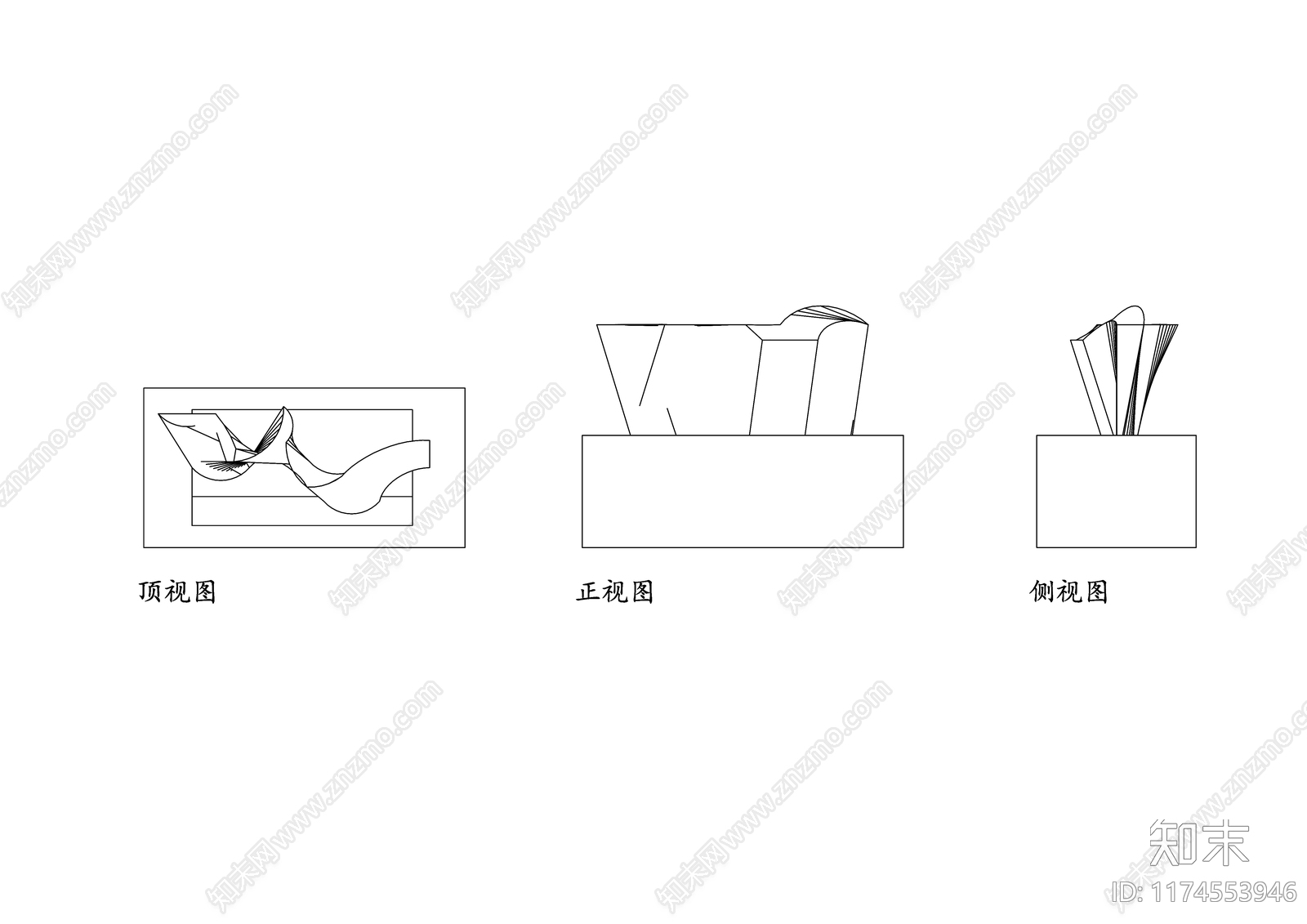 现代中餐厅cad施工图下载【ID:1174553946】