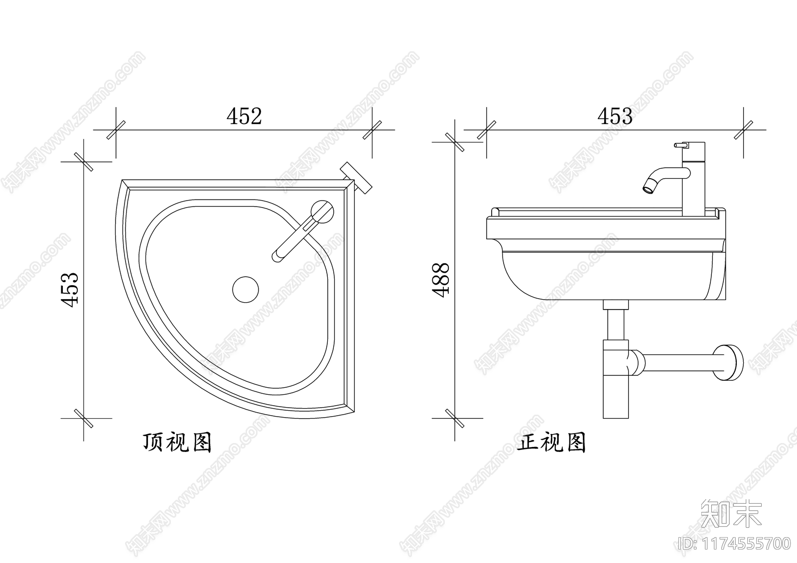 现代卫浴设施施工图下载【ID:1174555700】