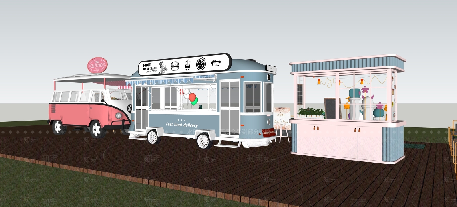 摊位SU模型下载【ID:1174572512】