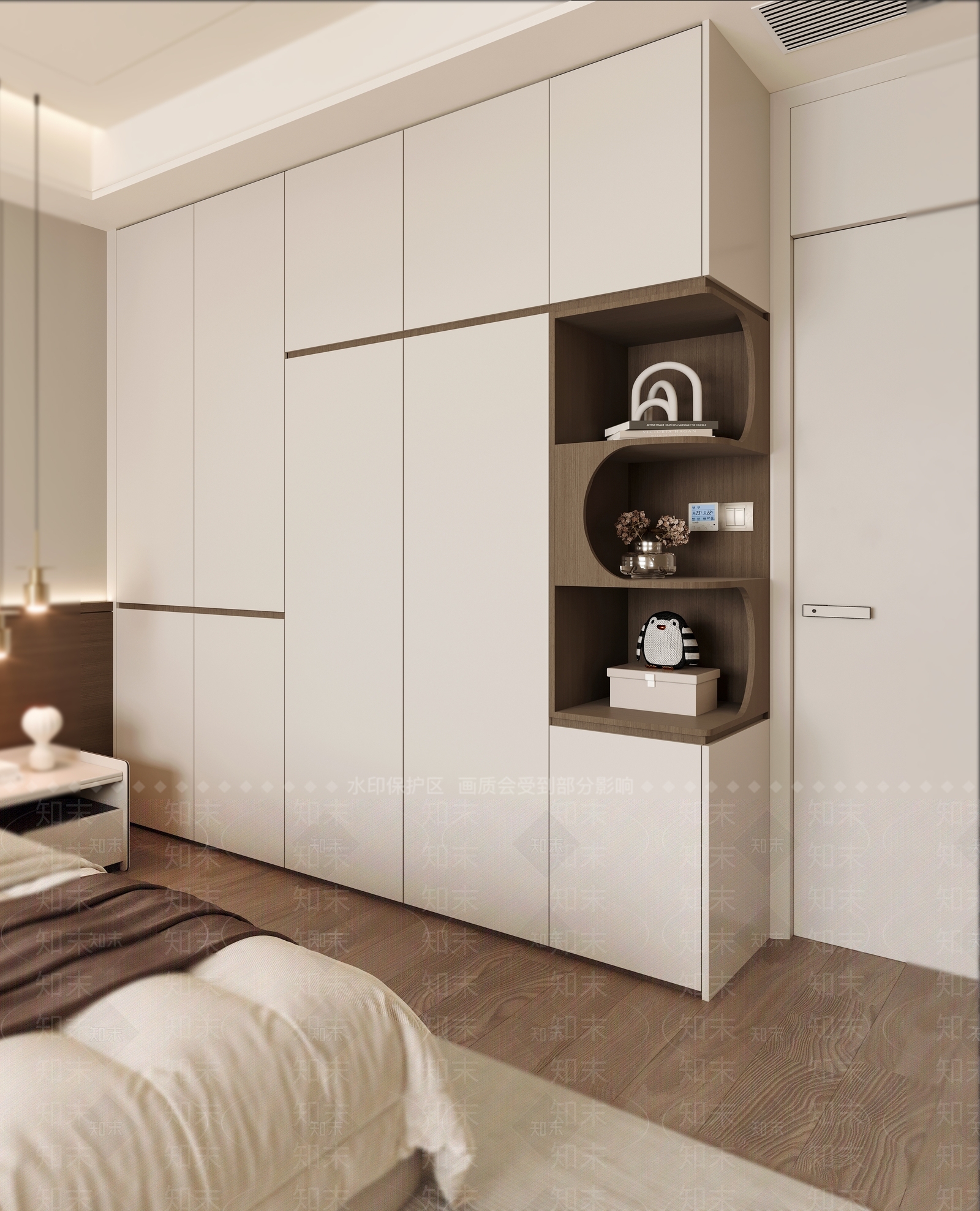 现代衣柜3D模型下载【ID:1174574485】