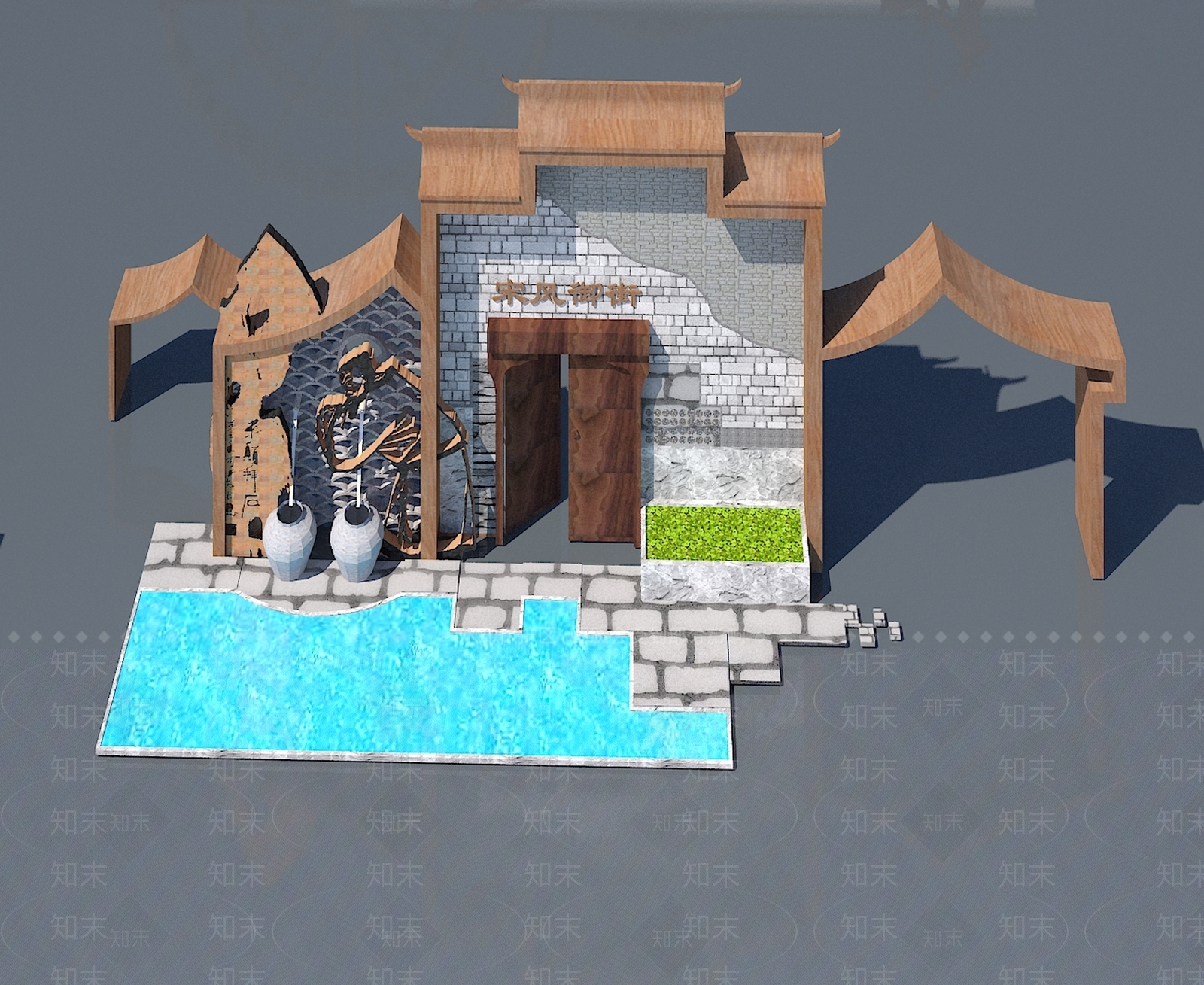 现代单人沙发3D模型下载【ID:1174588183】