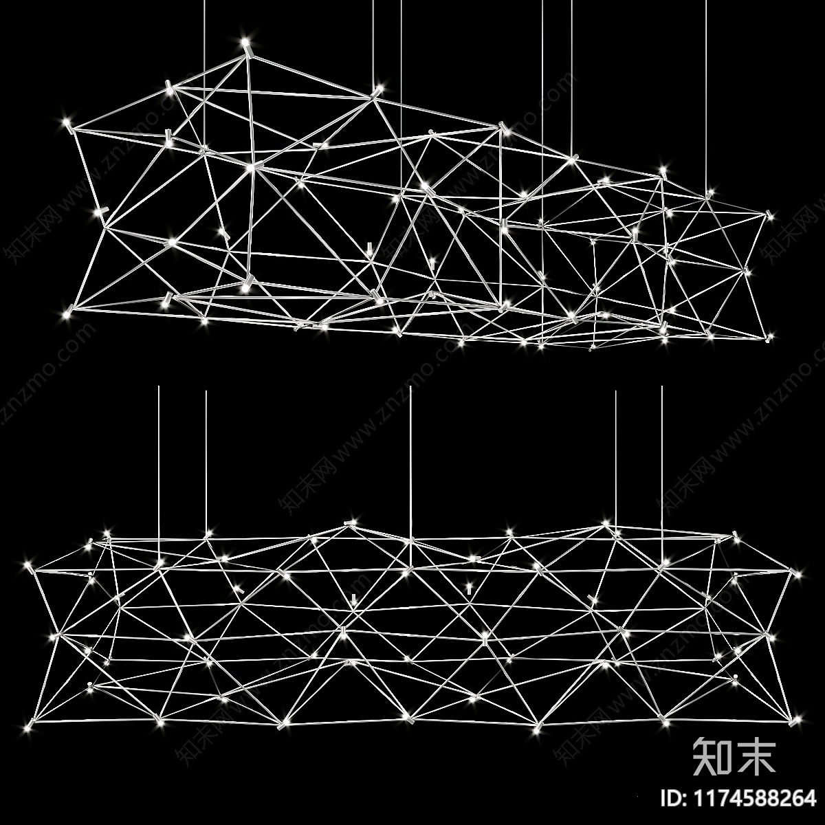 吊灯3D模型下载【ID:1174588264】