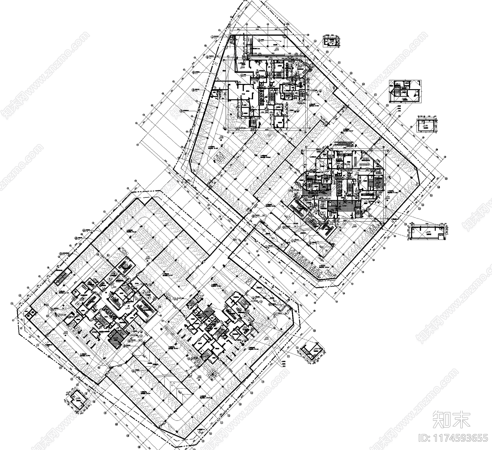 现代其他居住建筑cad施工图下载【ID:1174593655】