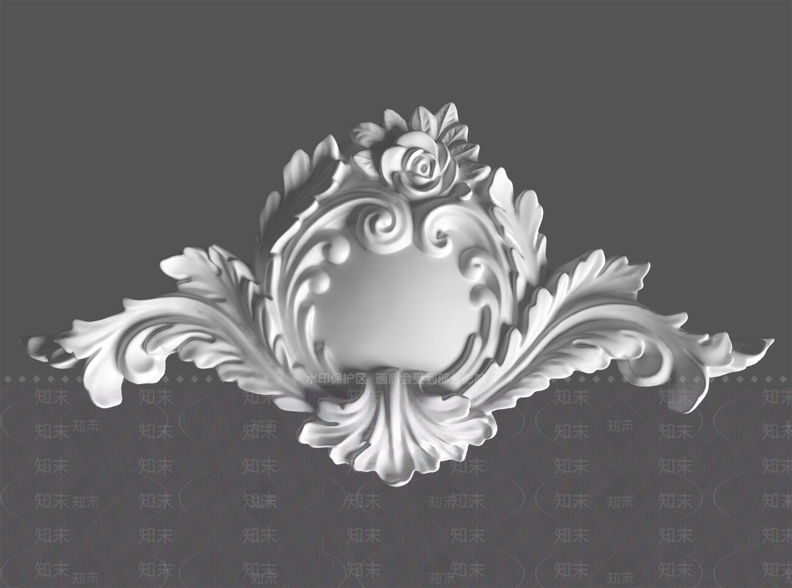 法式雕花3D模型下载【ID:1174605472】