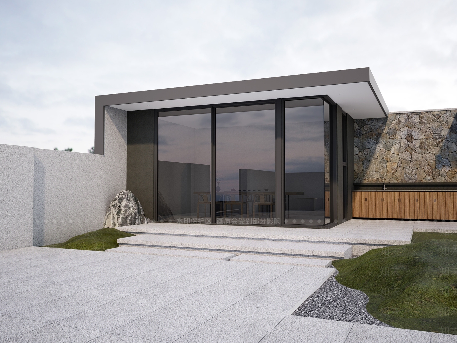 现代亭子SU模型下载【ID:1174606170】