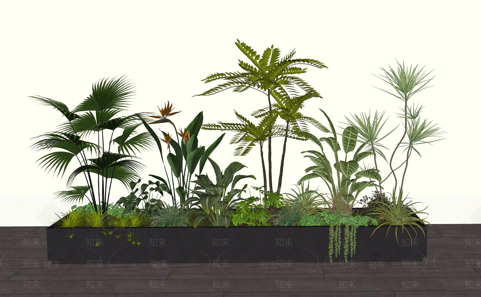 植物组合SU模型下载【ID:1174609693】