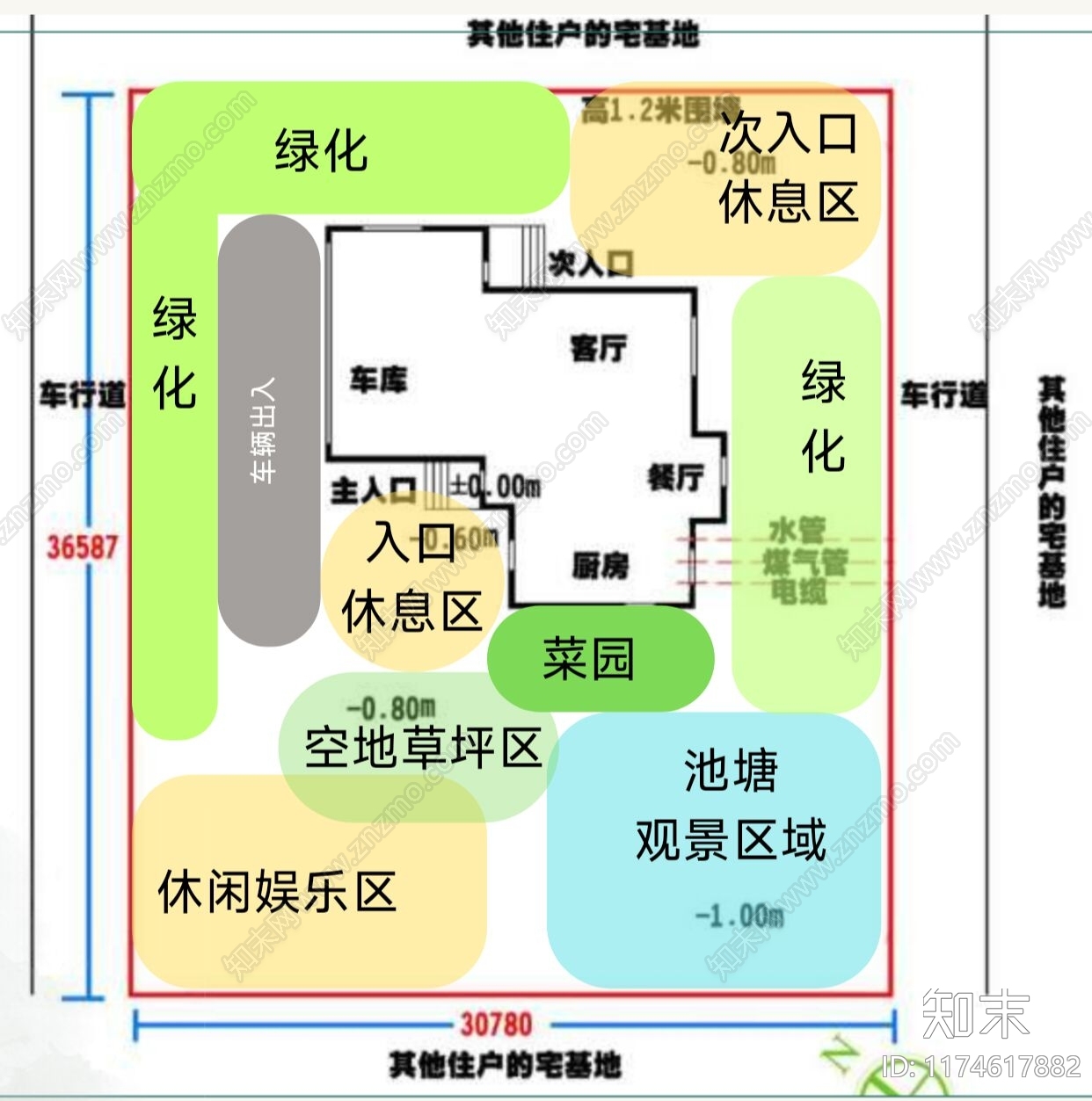 景观平面图cad施工图下载【ID:1174617882】