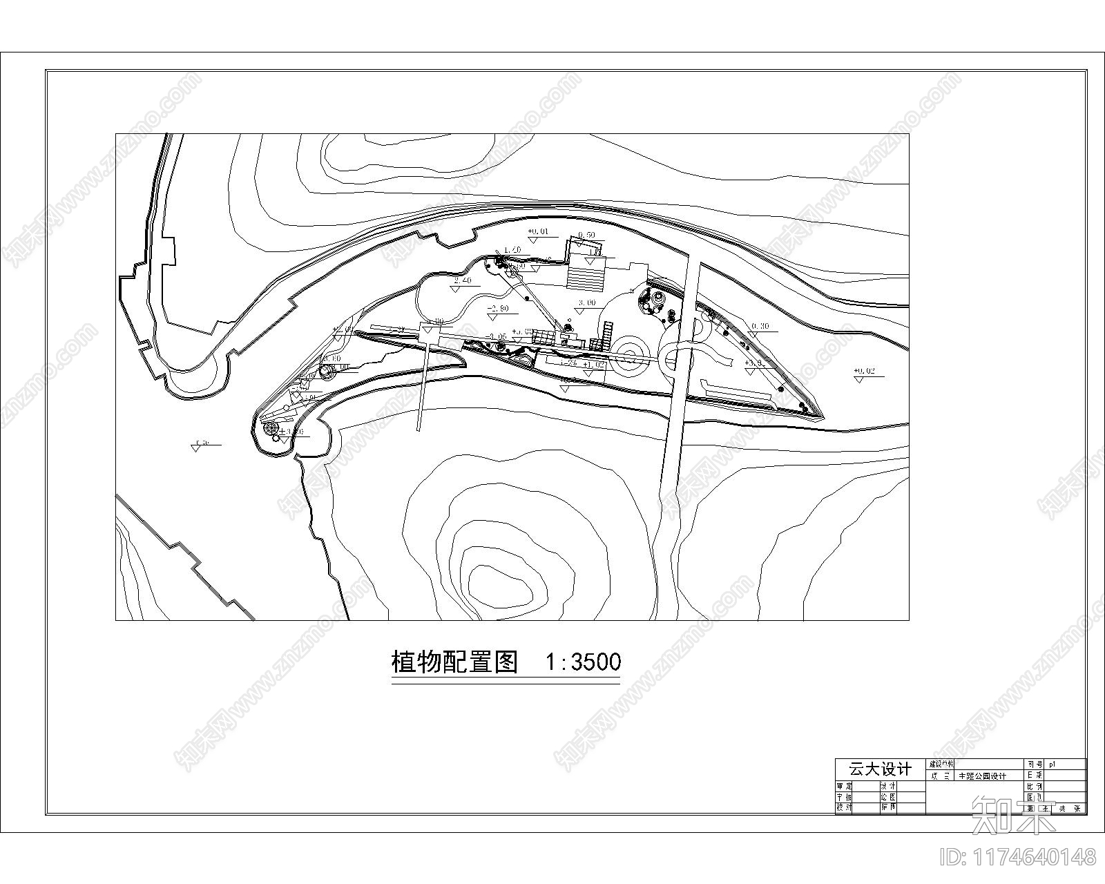 景观平面图cad施工图下载【ID:1174640148】