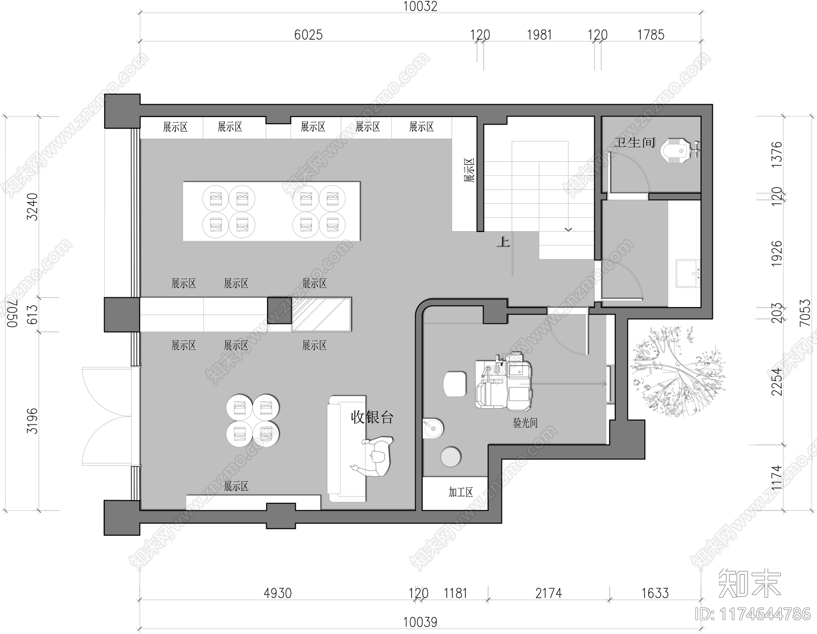 现代其他工装空间cad施工图下载【ID:1174644786】