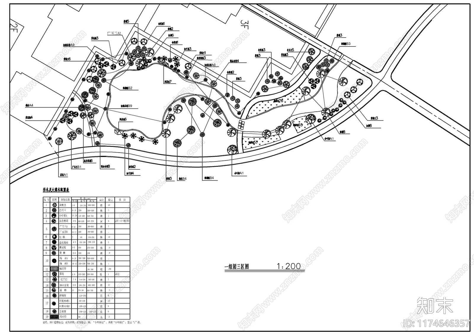 现代公园景观施工图下载【ID:1174646357】