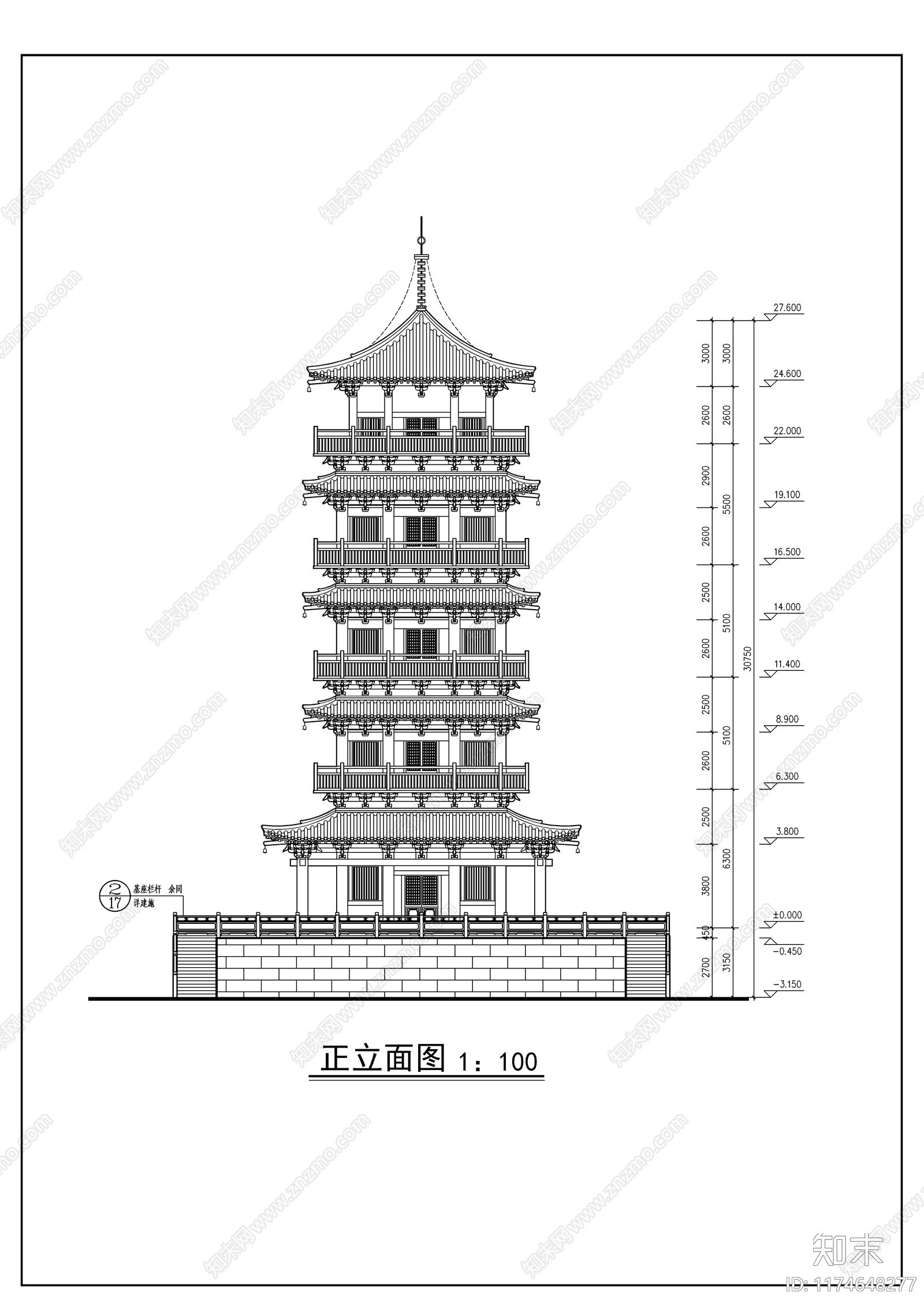 中式古建cad施工图下载【ID:1174648277】