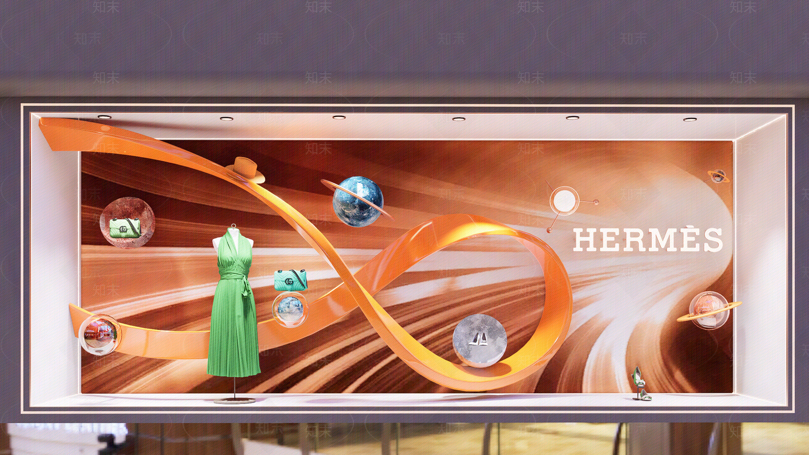 现代轻奢橱窗贴图下载【ID:1174663854】