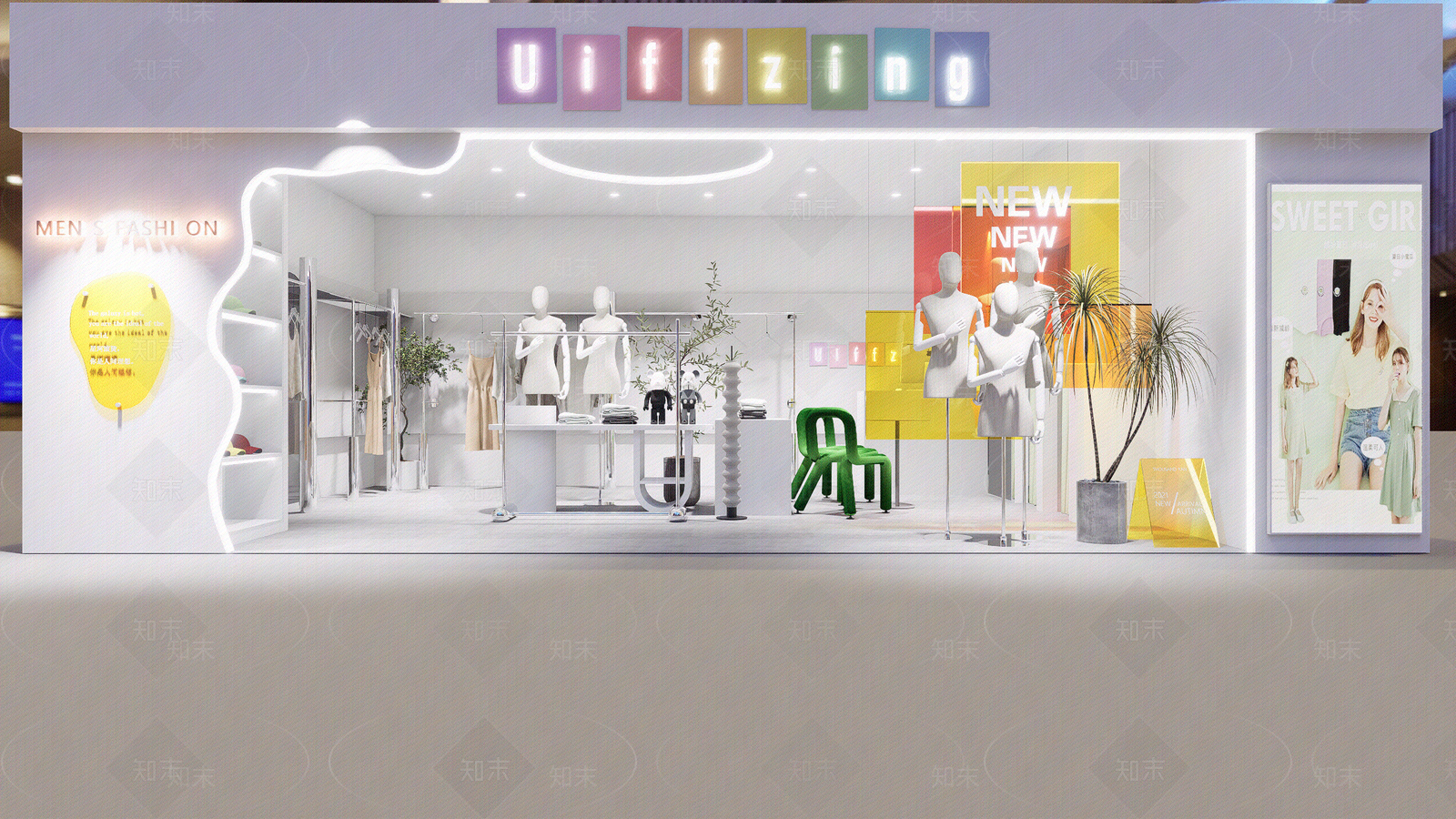 现代橱窗贴图下载【ID:1174664150】