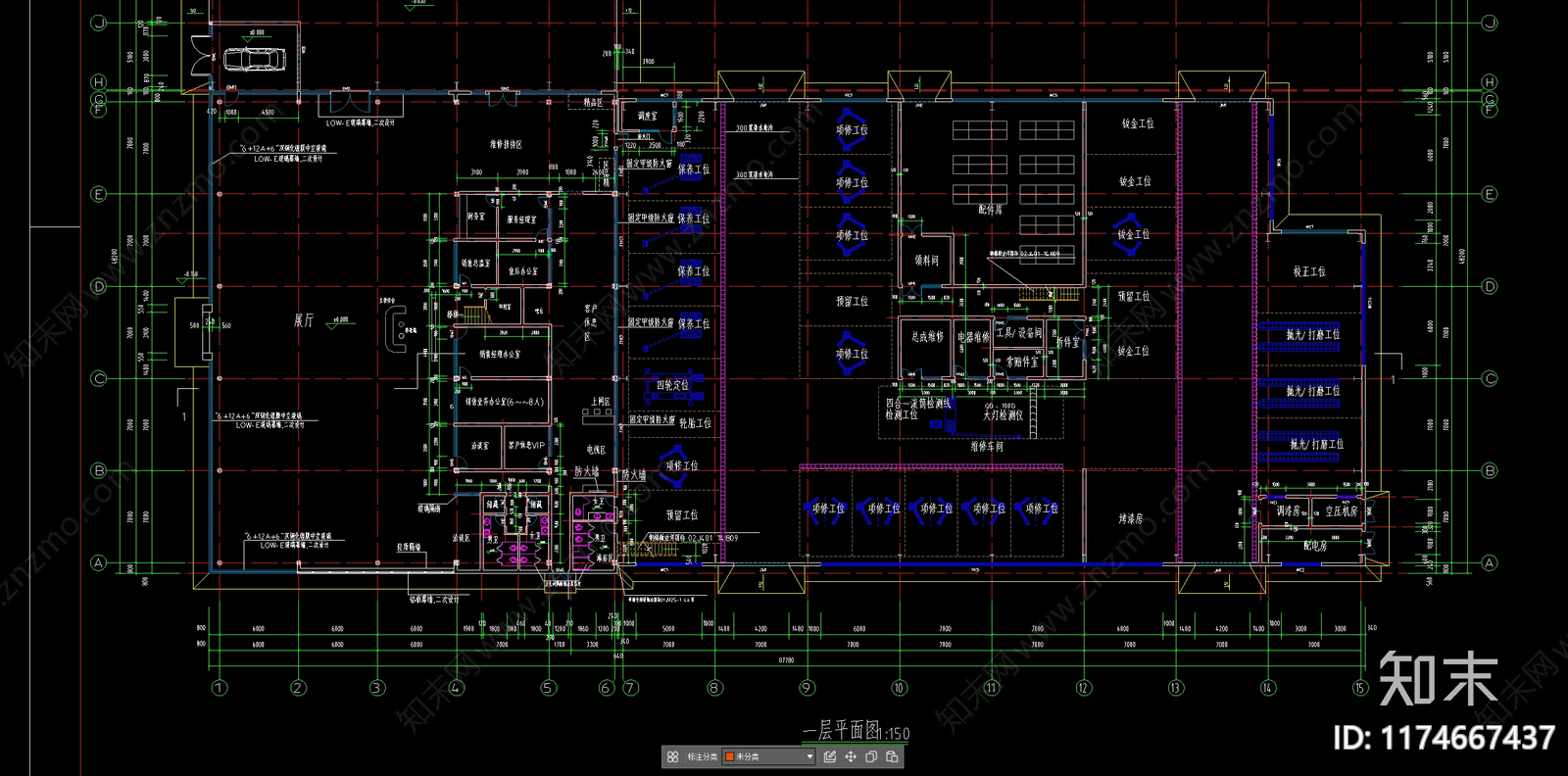 现代新中式其他交通建筑施工图下载【ID:1174667437】